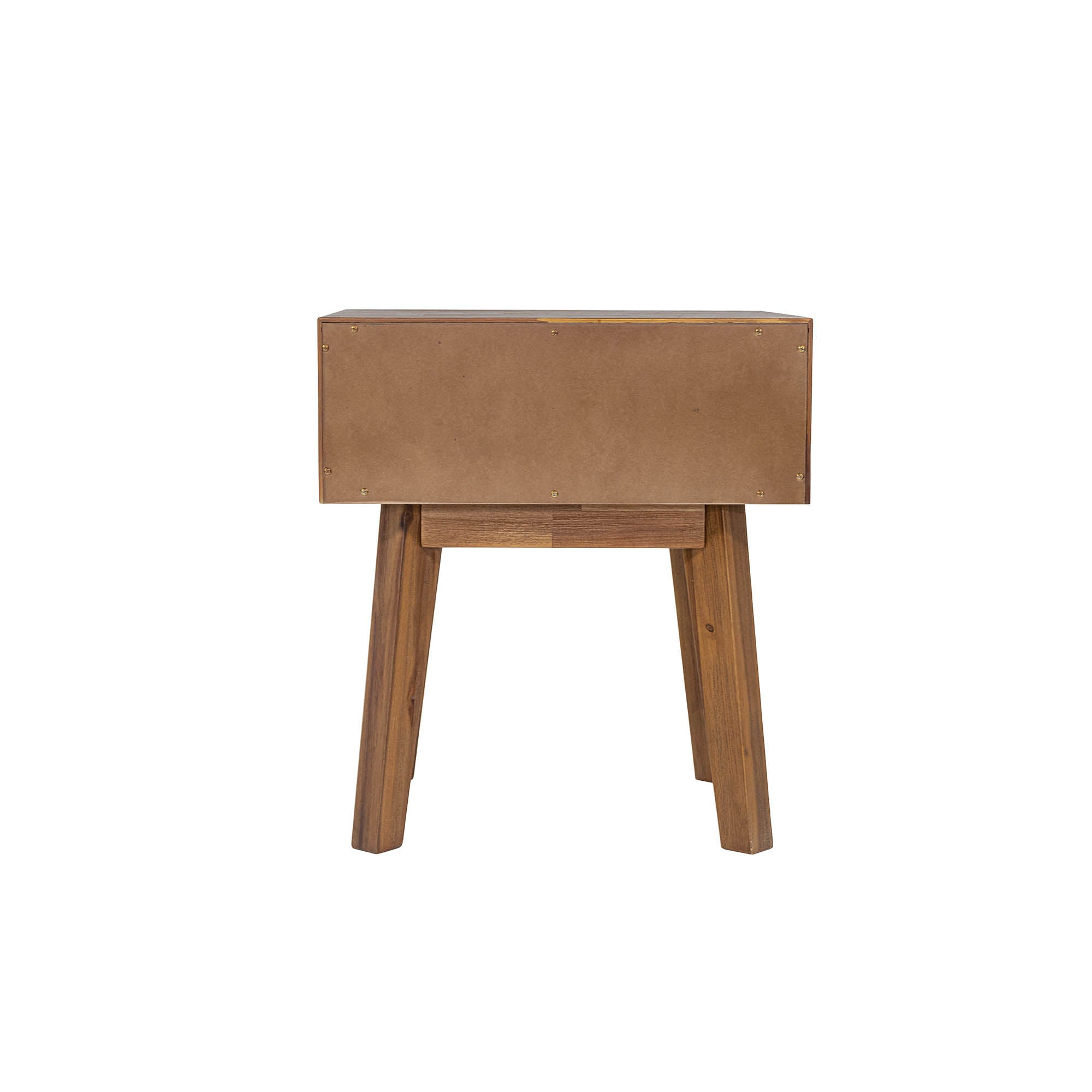 Gia 1 Drawer Nightstand - Warm Pecan - Central Designs