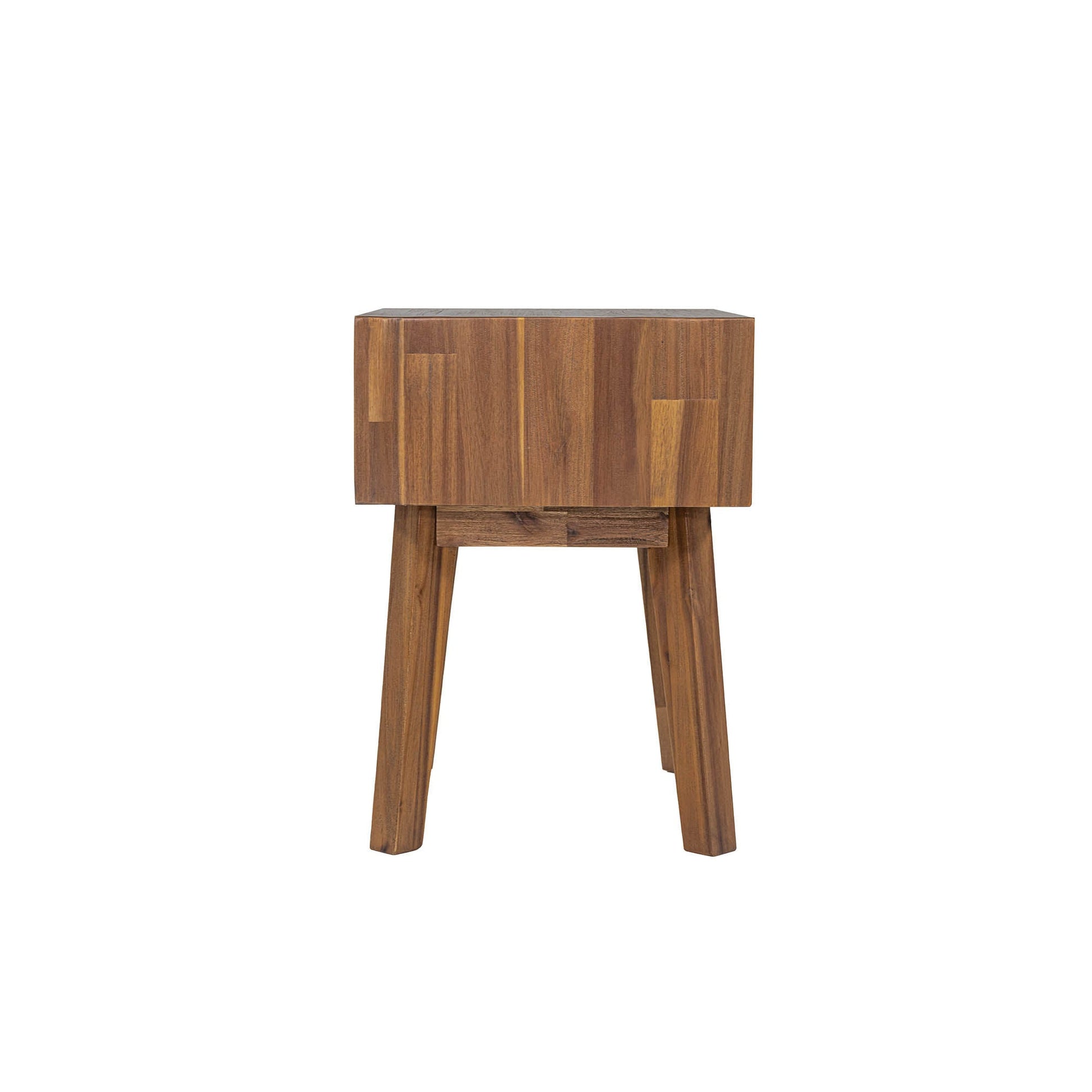Gia 1 Drawer Nightstand - Warm Pecan - Central Designs