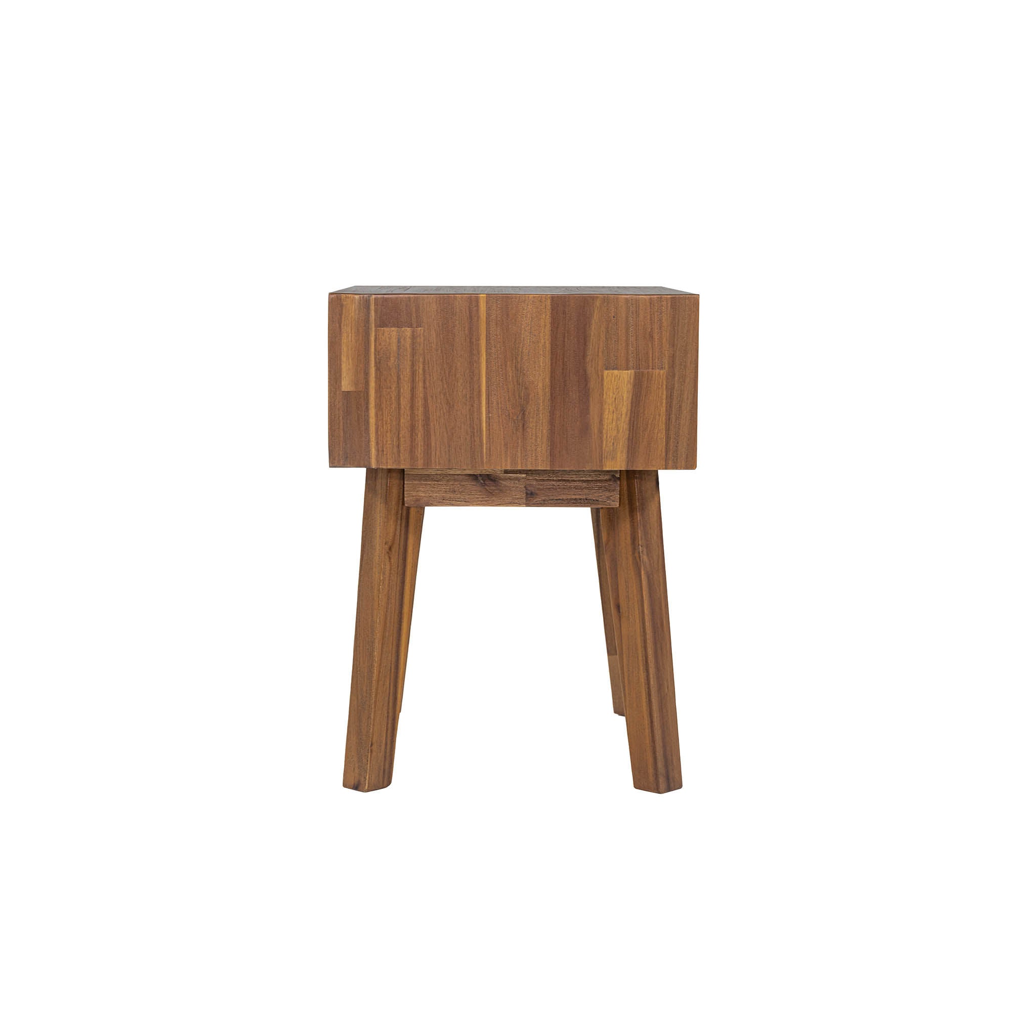 Gia 1 Drawer Nightstand - Warm Pecan - Central Designs