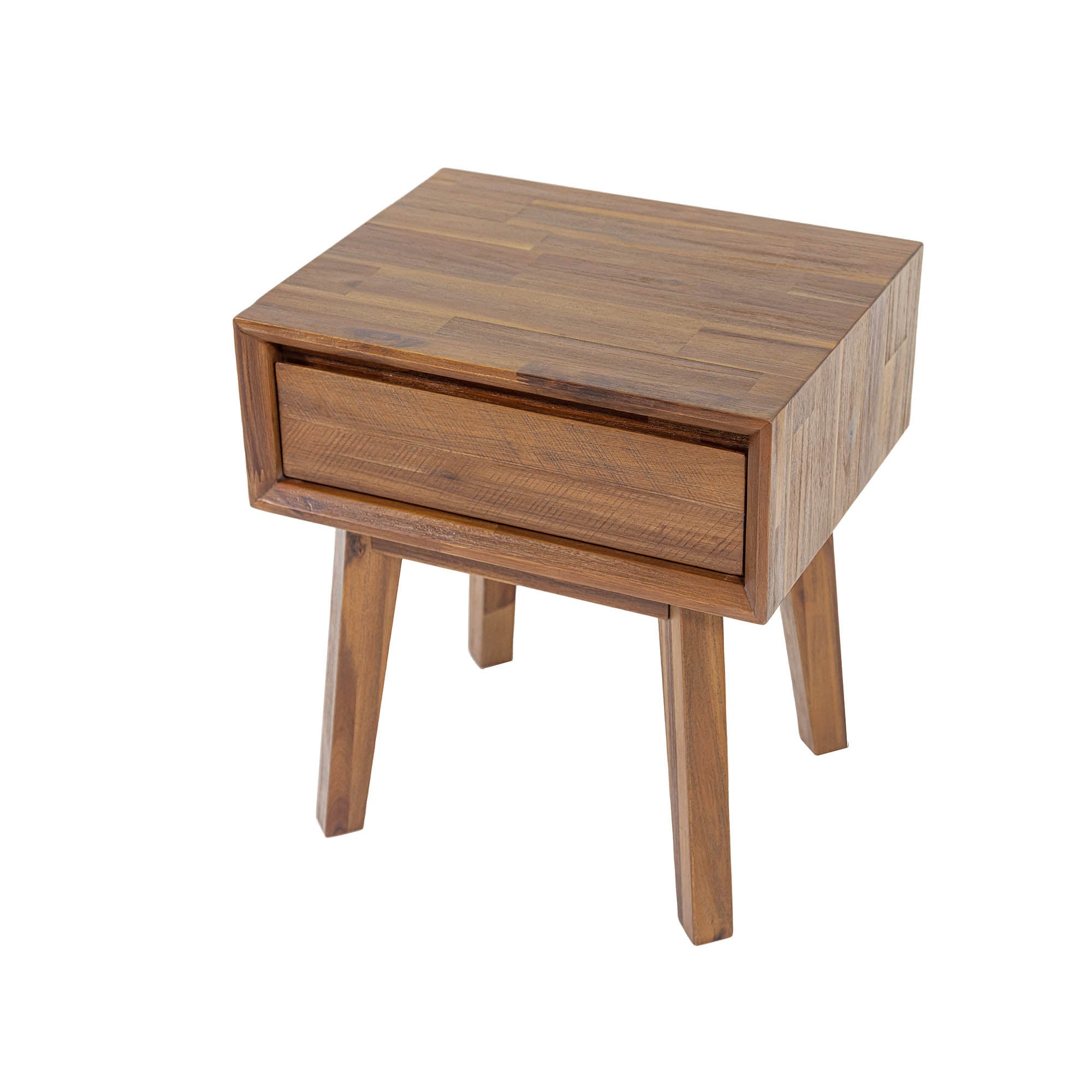Gia 1 Drawer Nightstand - Warm Pecan - Central Designs