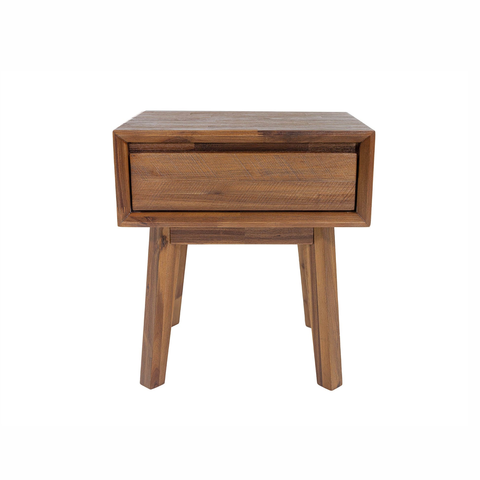 Gia 1 Drawer Nightstand - Warm Pecan - Central Designs