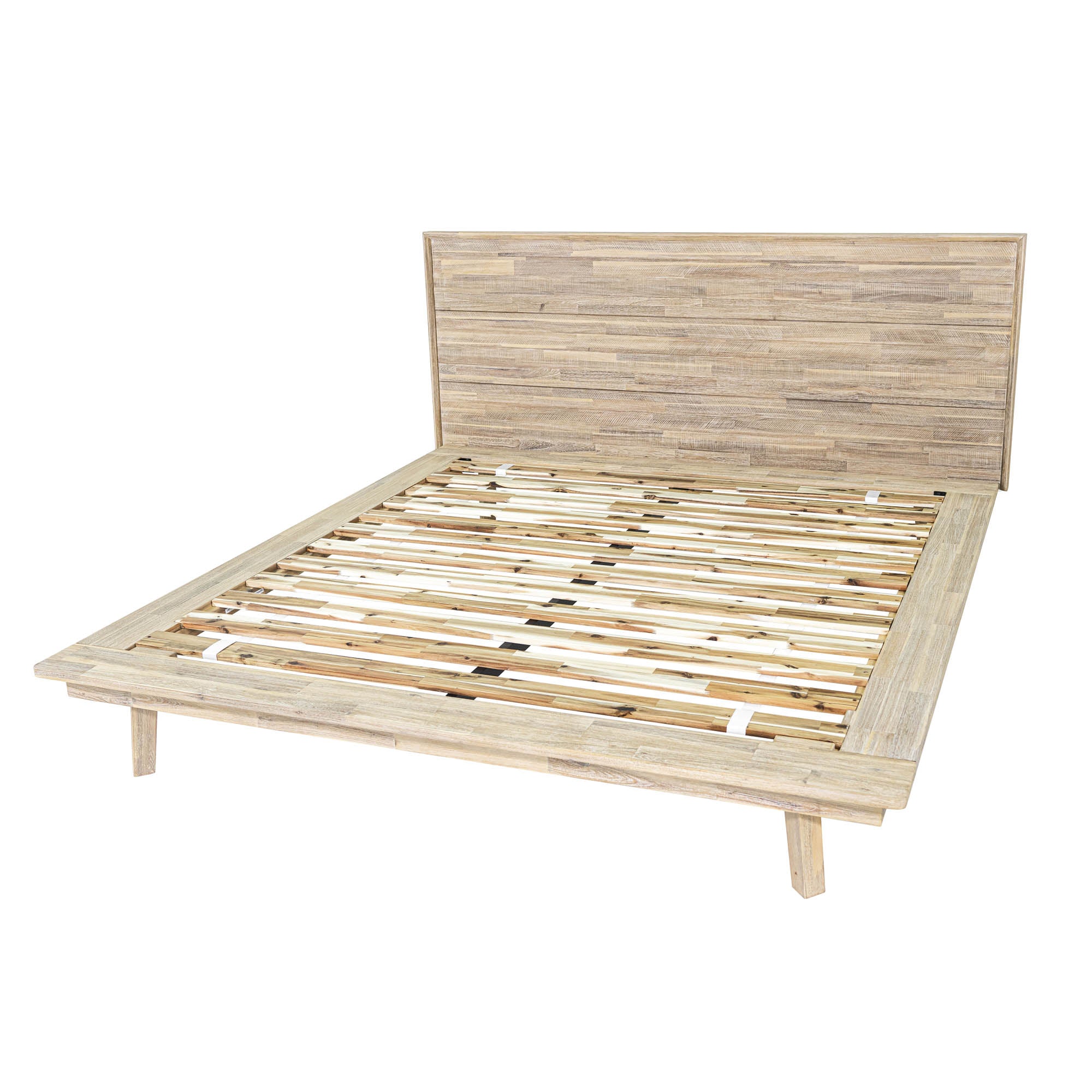 Gia King Bed - Light Driftwood - Central Designs