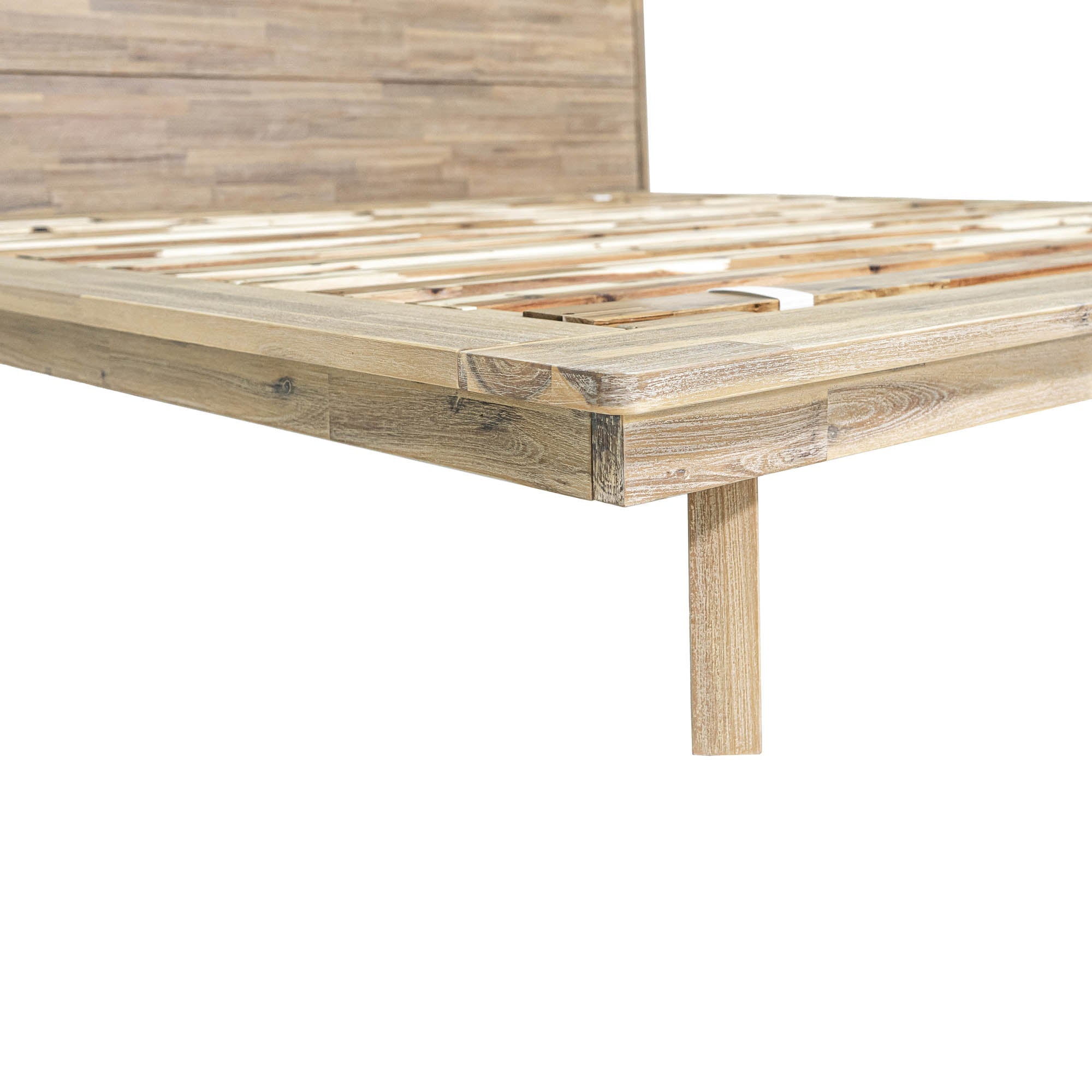 Gia King Bed - Light Driftwood - Central Designs