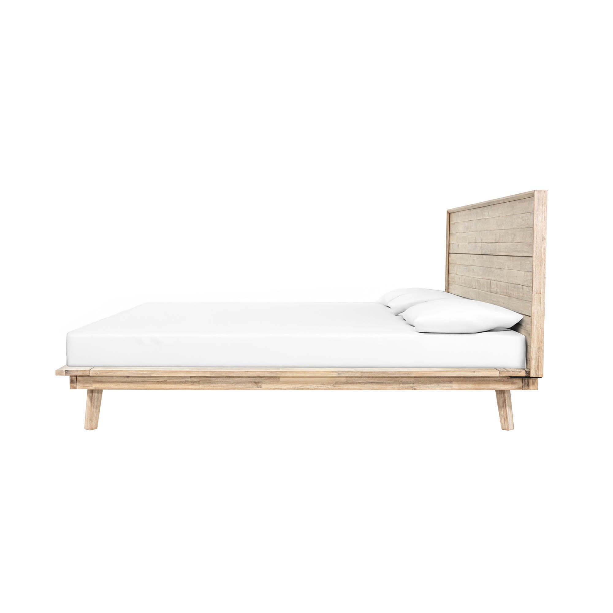 Gia King Bed - Light Driftwood - Central Designs