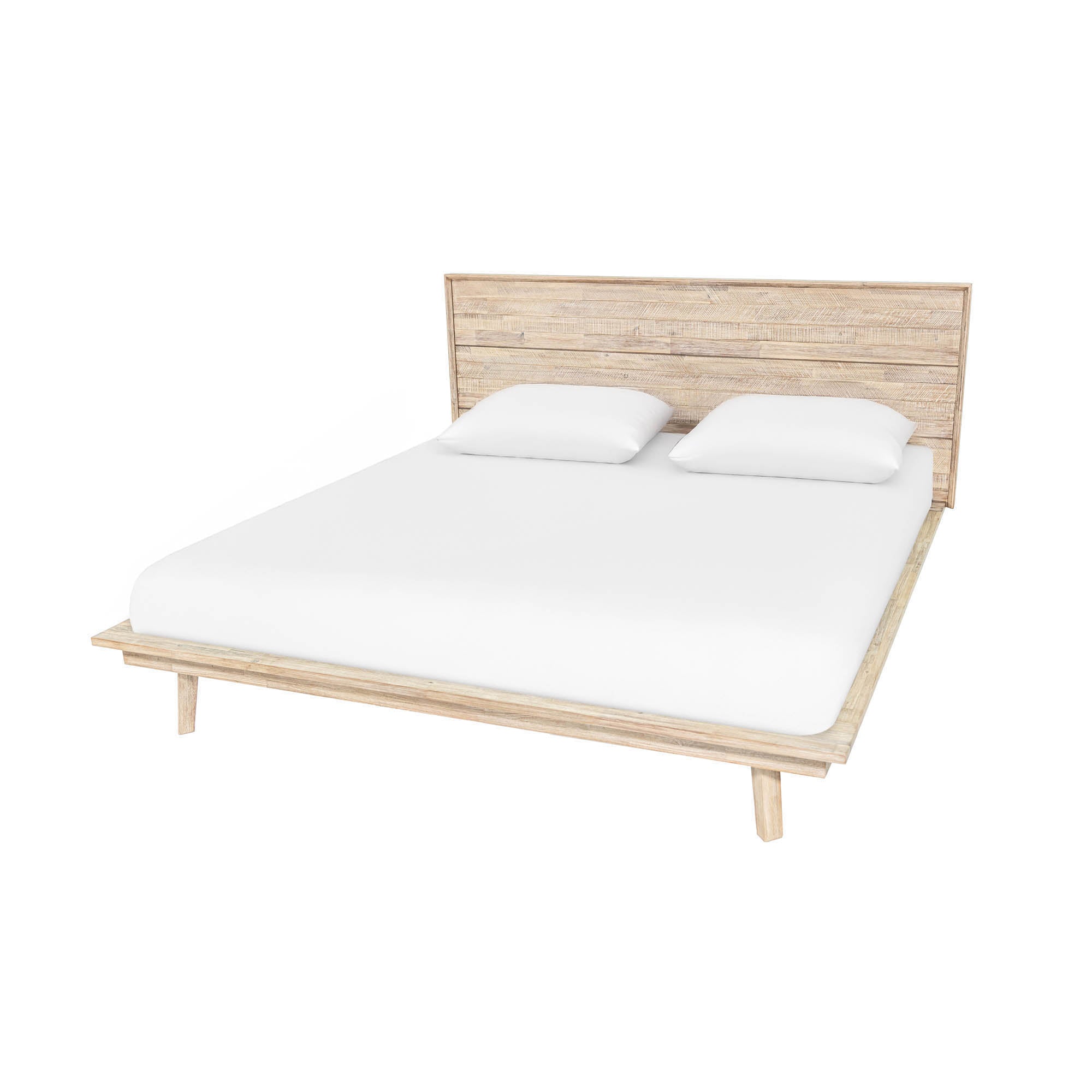 Gia King Bed - Light Driftwood - Central Designs
