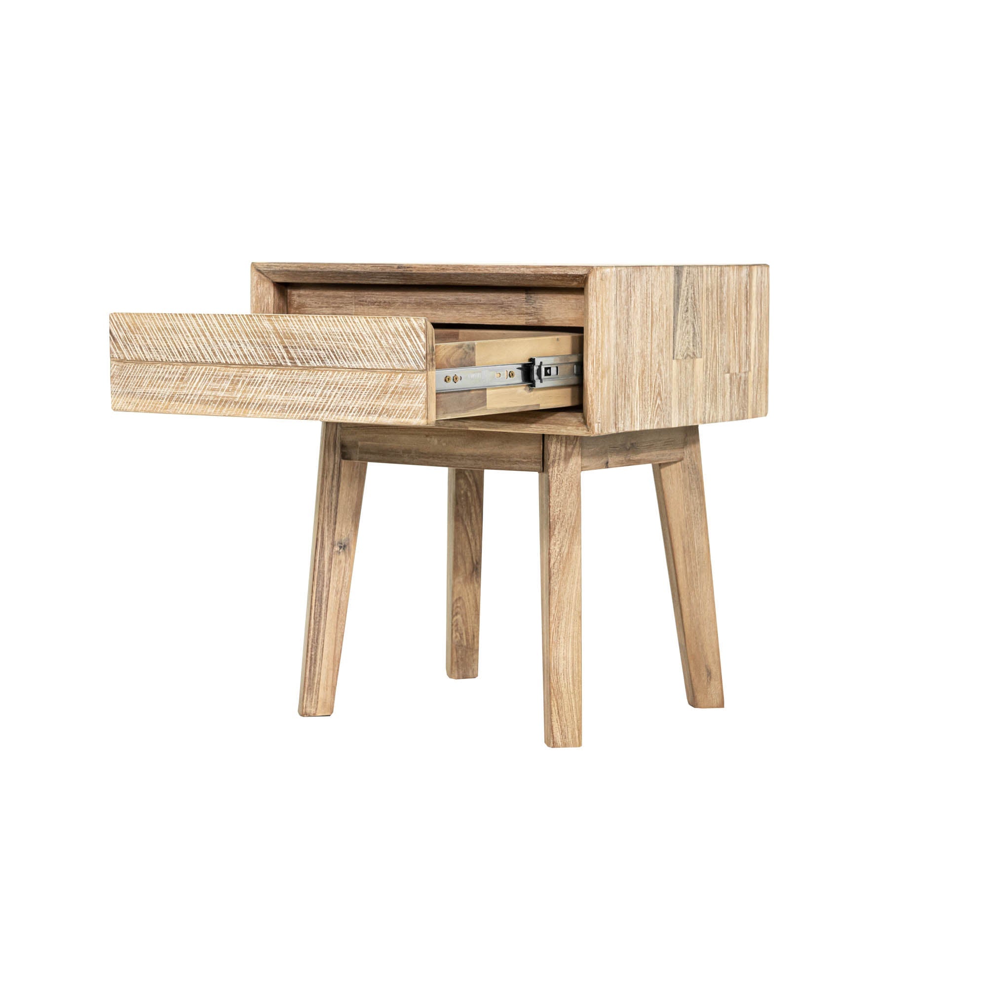 Gia 1 Drawer Nightstand - Light Driftwood