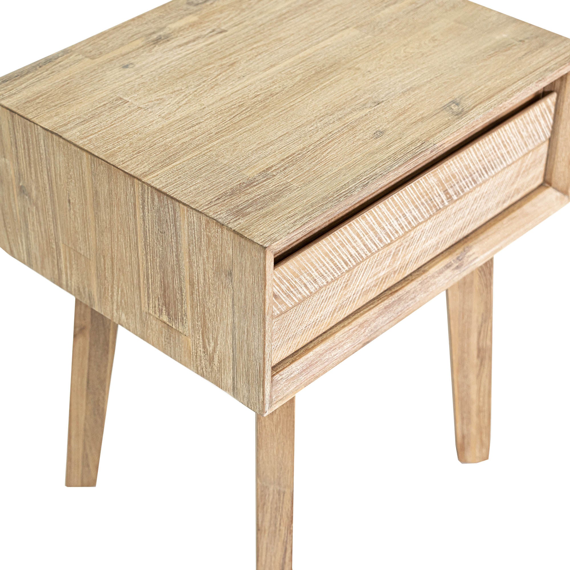 Gia 1 Drawer Nightstand - Light Driftwood
