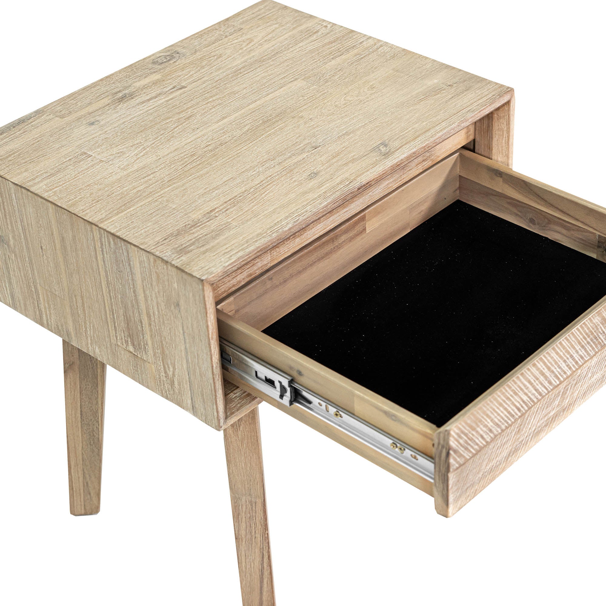 Gia 1 Drawer Nightstand - Light Driftwood