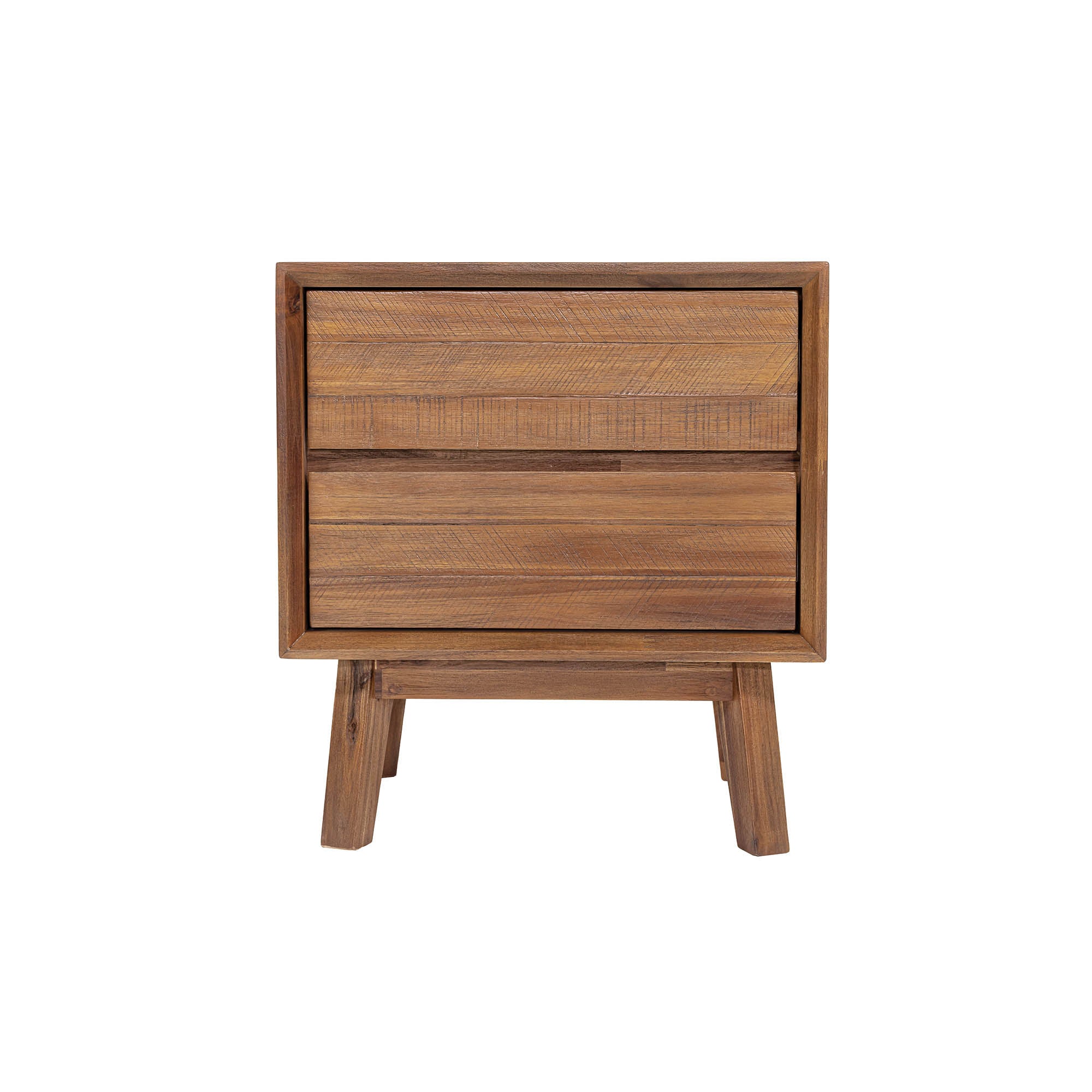 Gia 2 Drawer Nightstand - Warm Pecan - Central Designs