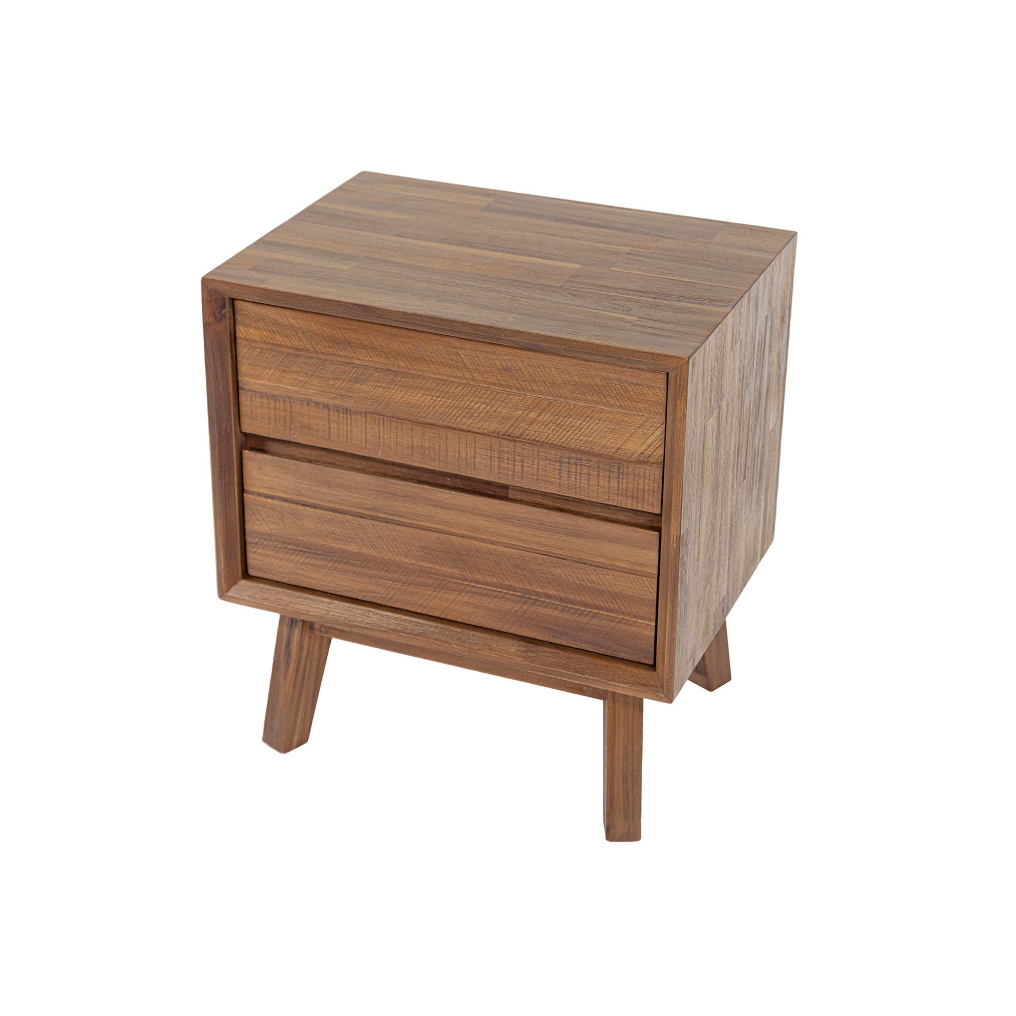Gia 2 Drawer Nightstand - Warm Pecan - Central Designs