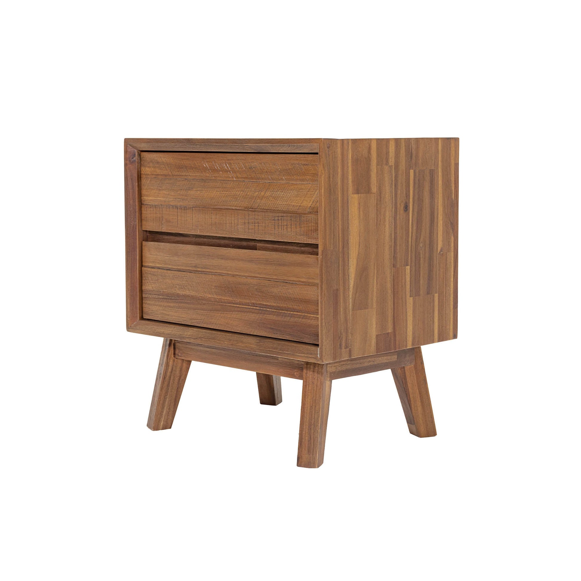 Gia 2 Drawer Nightstand - Warm Pecan - Central Designs