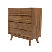Gia 5 Drawer Chest - Warm Pecan - Central Designs