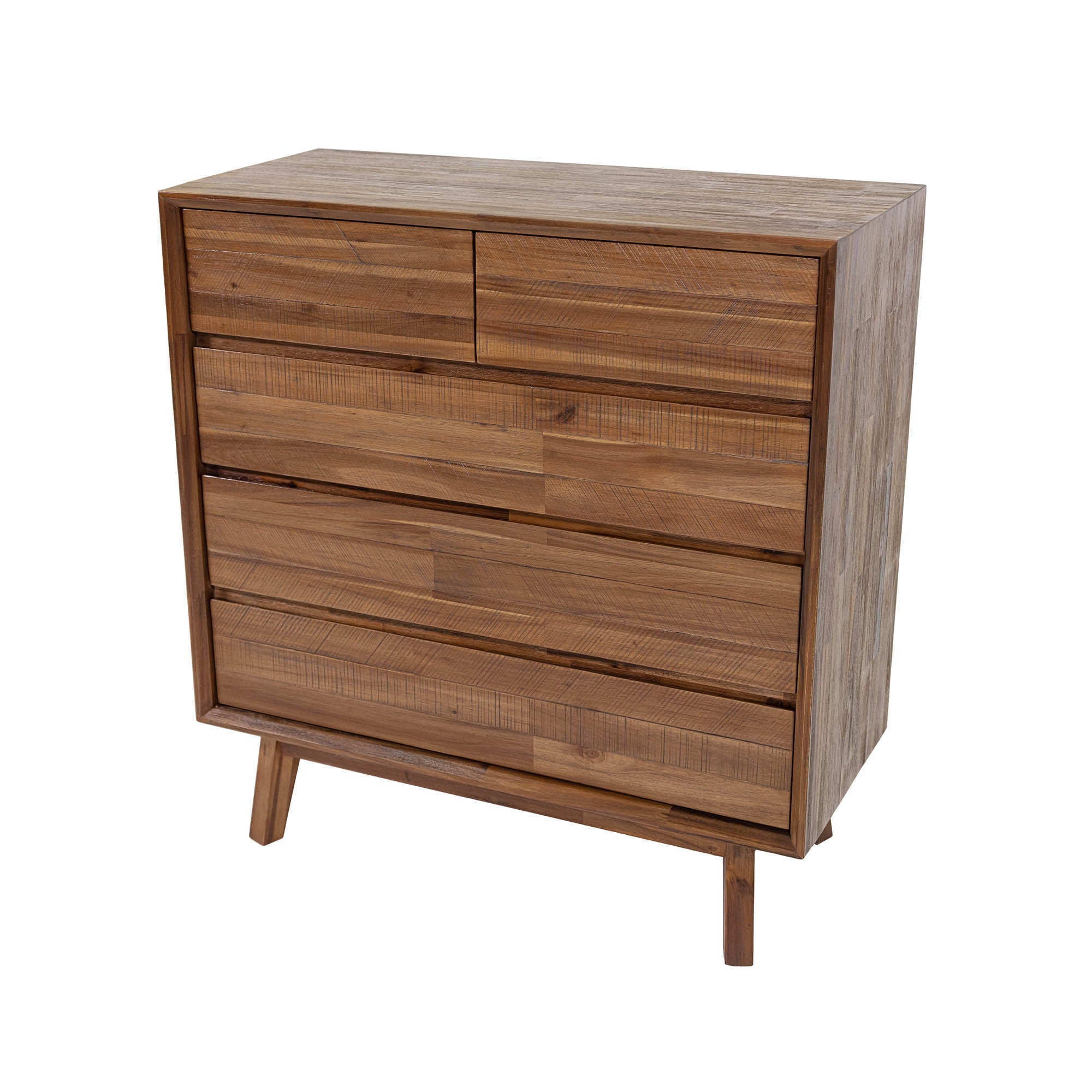 Gia 5 Drawer Chest - Warm Pecan - Central Designs