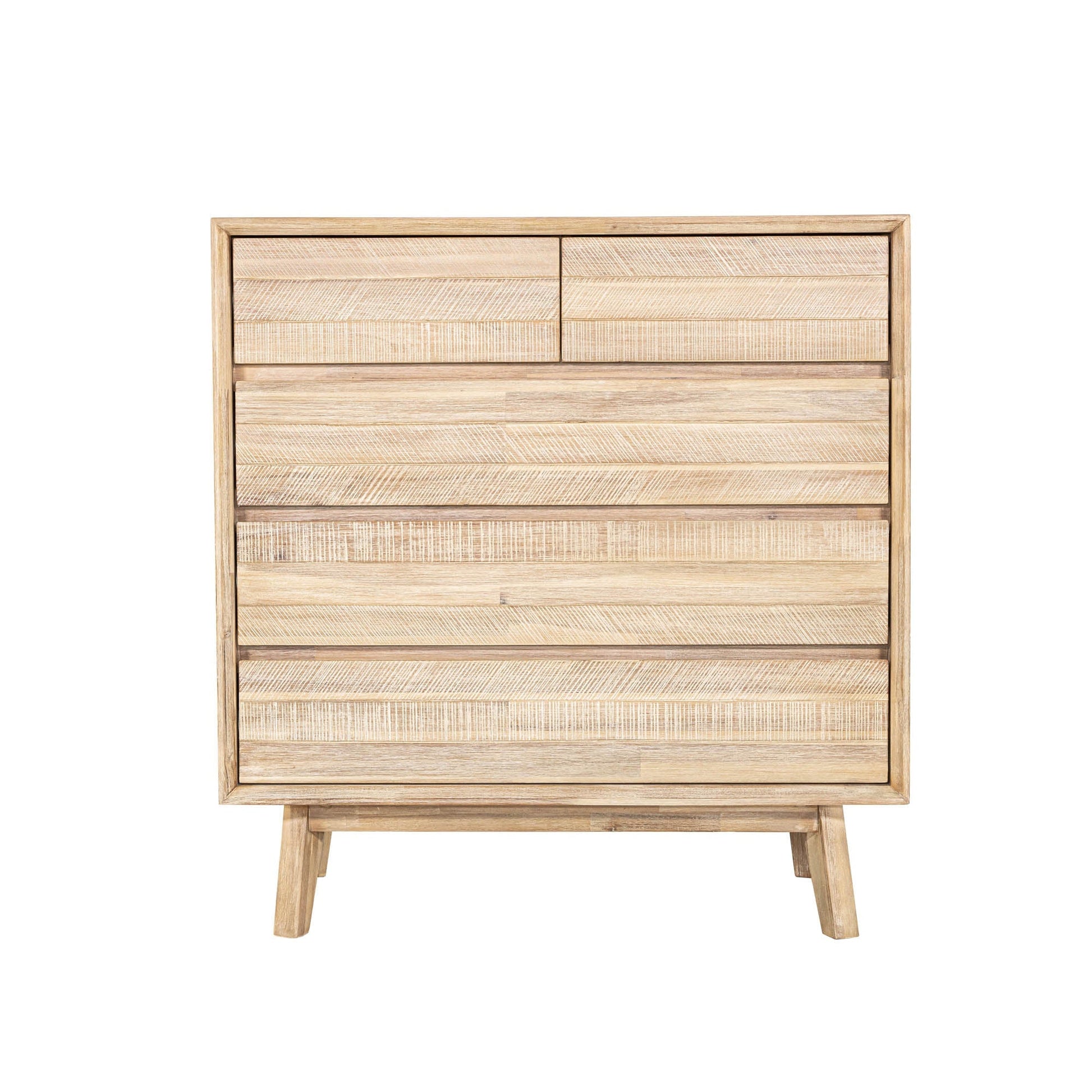 Gia 5 Drawer Chest - Light Driftwood - Central Designs