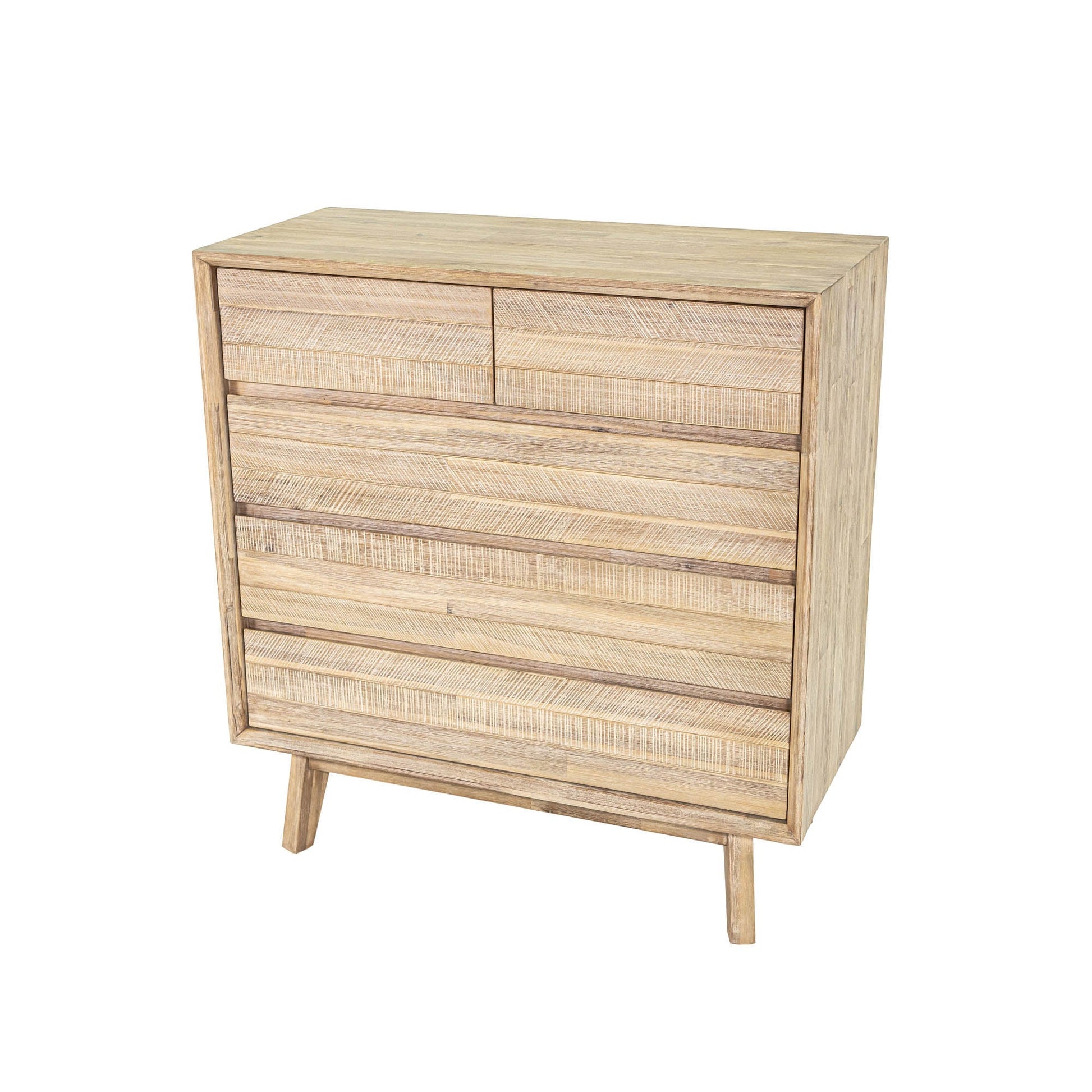 Gia 5 Drawer Chest - Light Driftwood - Central Designs