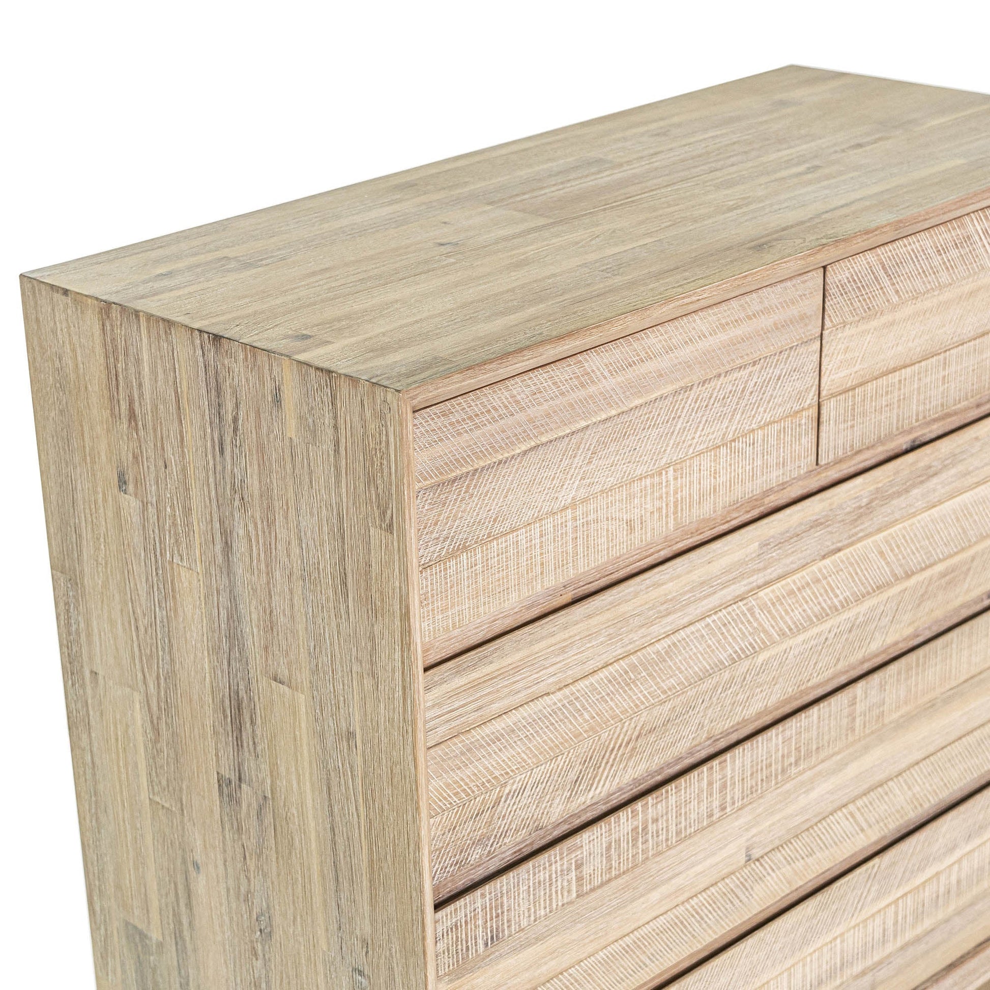 Gia 5 Drawer Chest - Light Driftwood - Central Designs