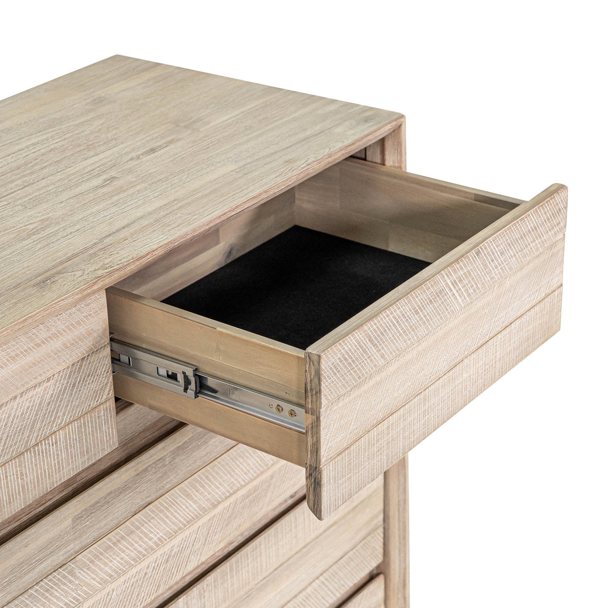 Gia 5 Drawer Chest - Light Driftwood - Central Designs