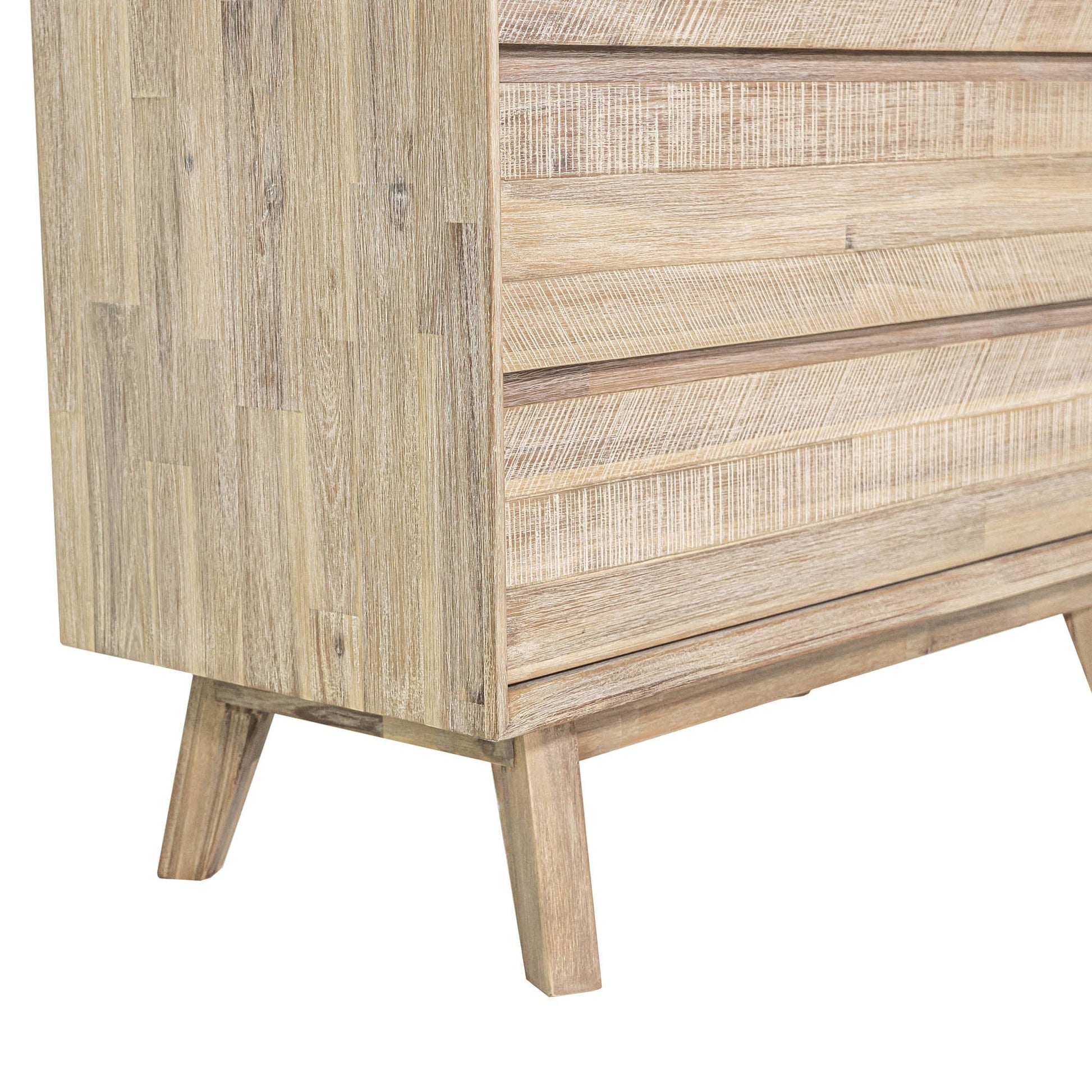 Gia 5 Drawer Chest - Light Driftwood - Central Designs