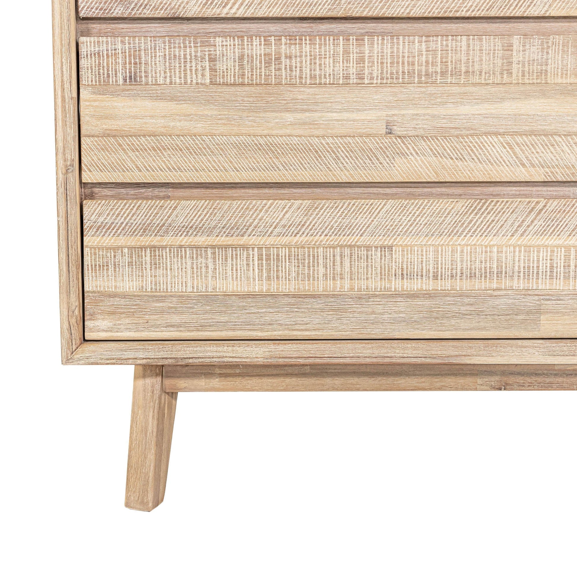 Gia 5 Drawer Chest - Light Driftwood - Central Designs