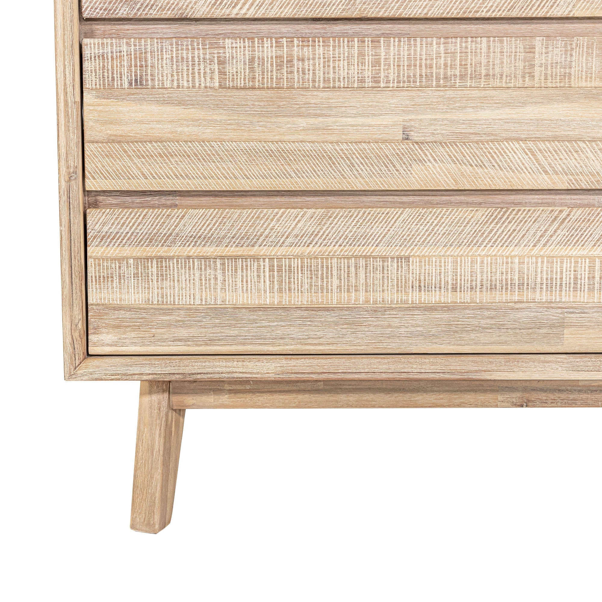 Gia 5 Drawer Chest - Light Driftwood - Central Designs