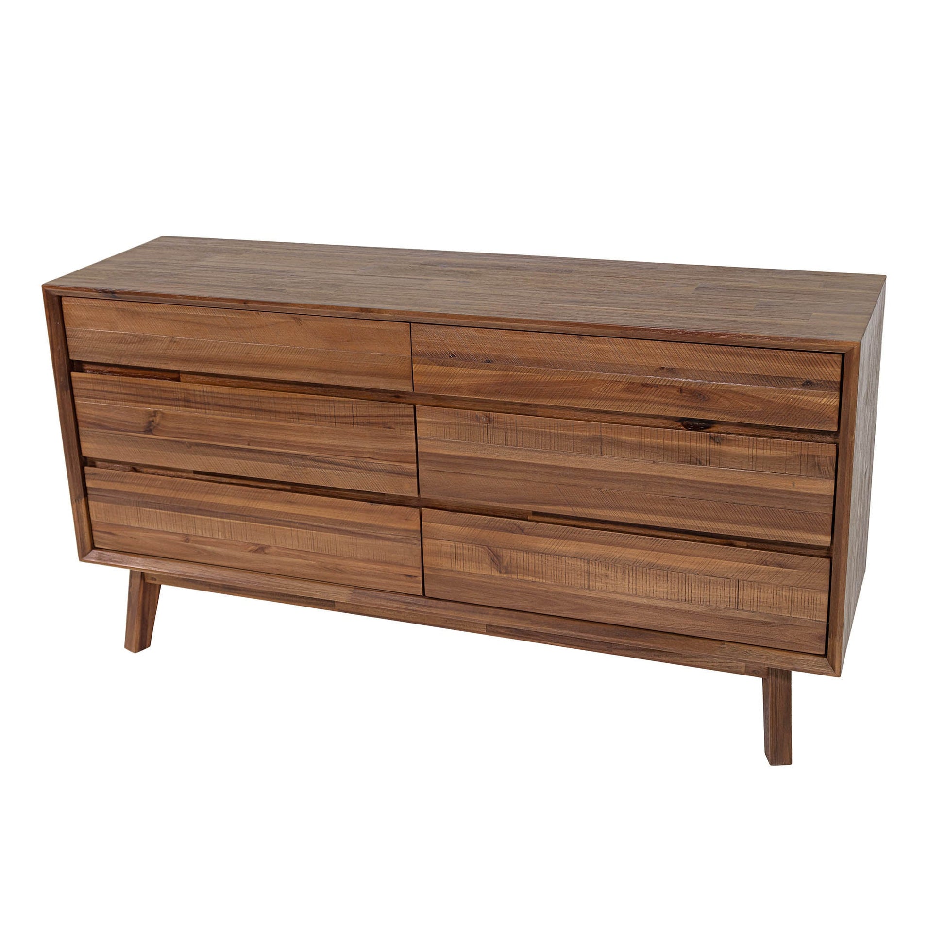 Gia 6 Drawer Dresser - Warm Pecan - Central Designs