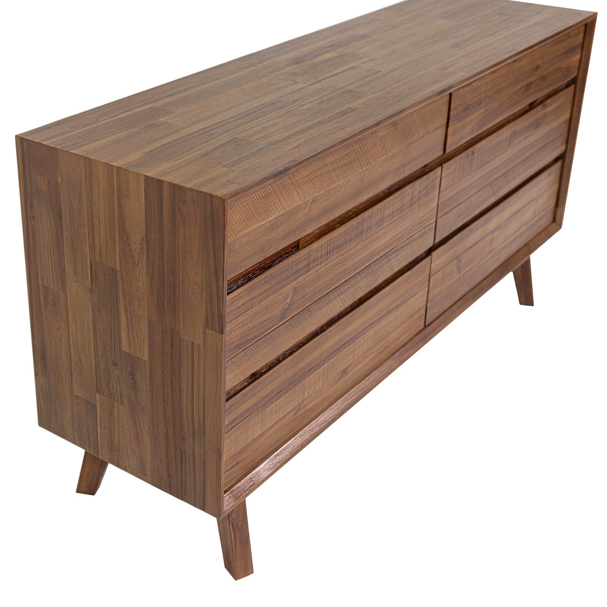 Gia 6 Drawer Dresser - Warm Pecan - Central Designs