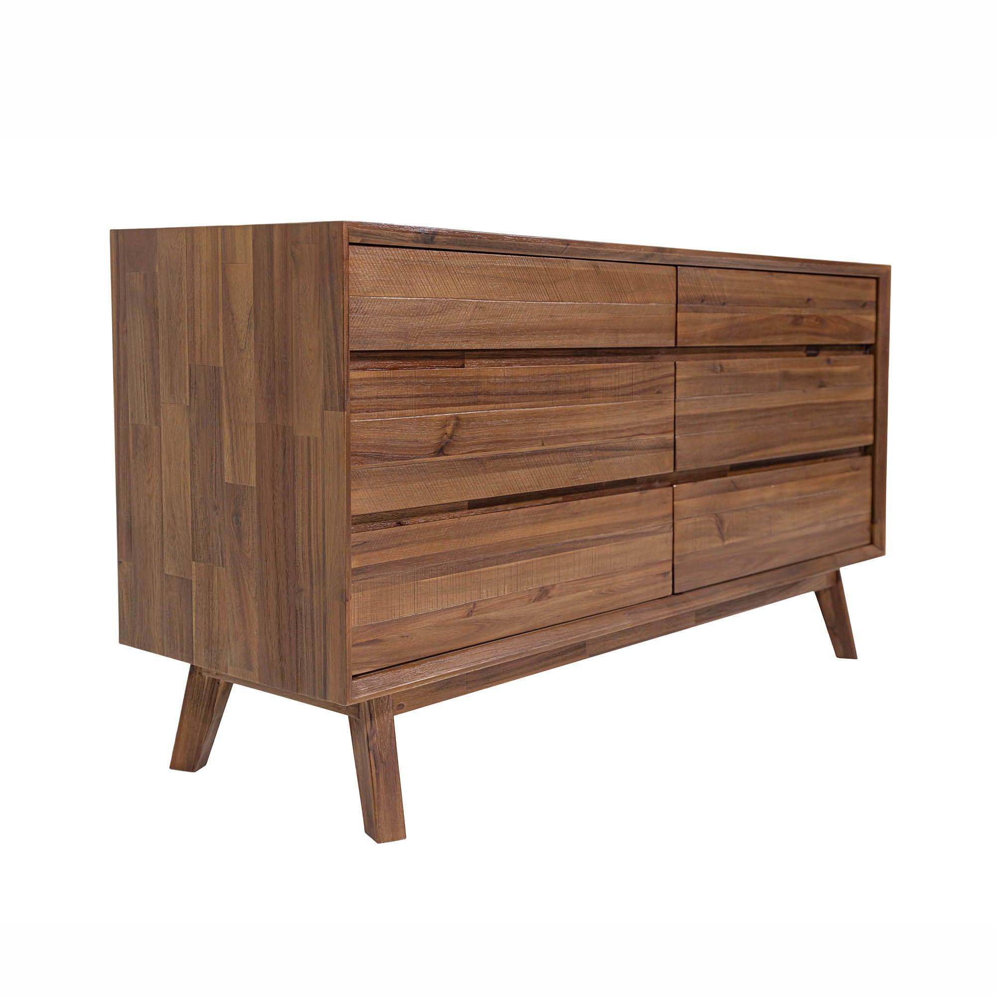 Gia 6 Drawer Dresser - Warm Pecan - Central Designs