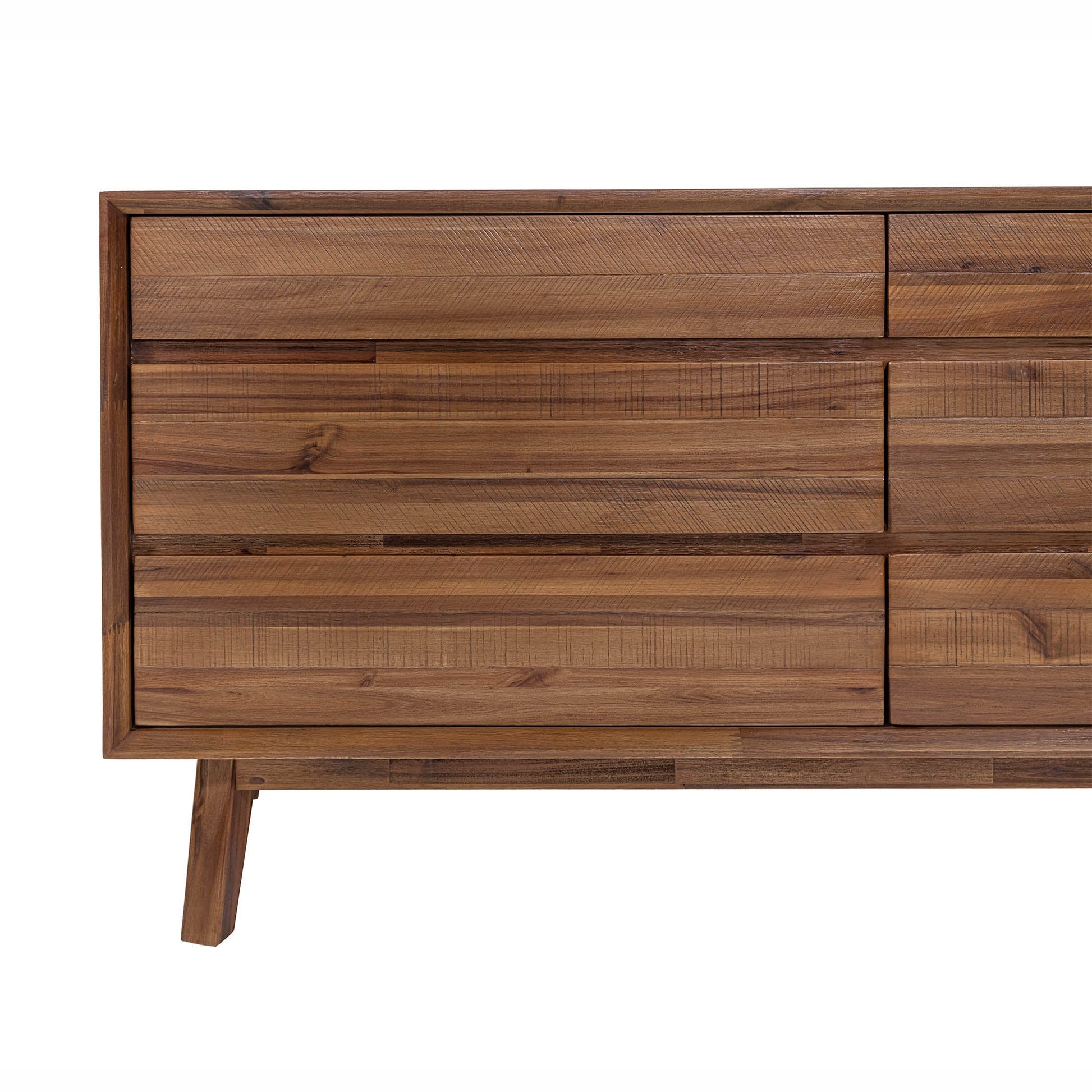 Gia 6 Drawer Dresser - Warm Pecan - Central Designs