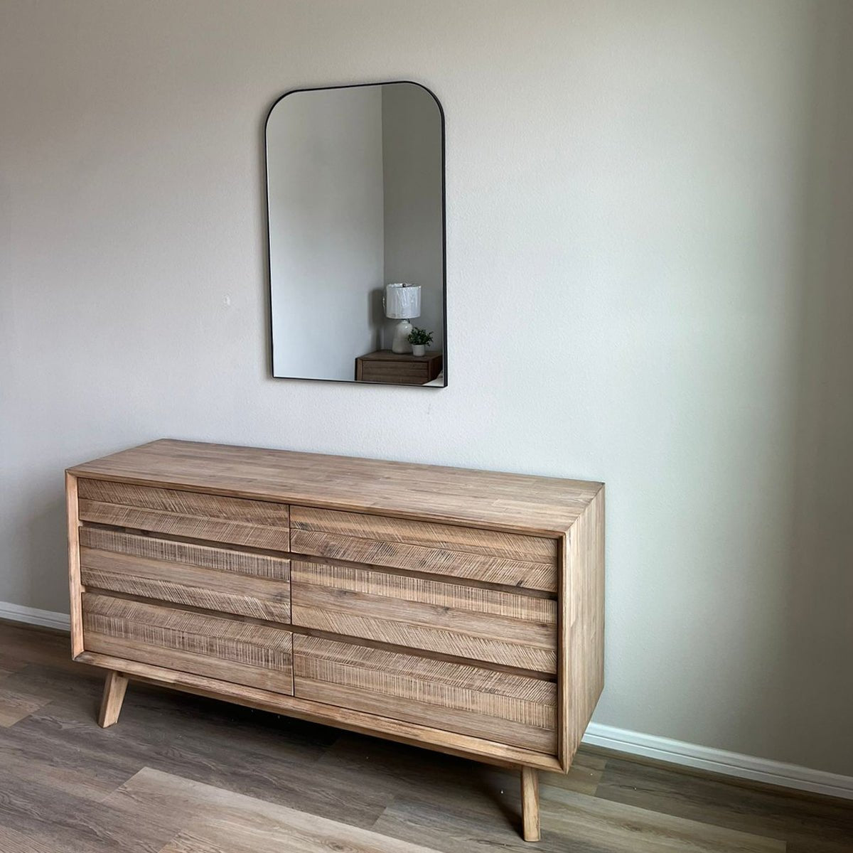 Gia 6 Drawer Dresser - Light Driftwood - Central Designs