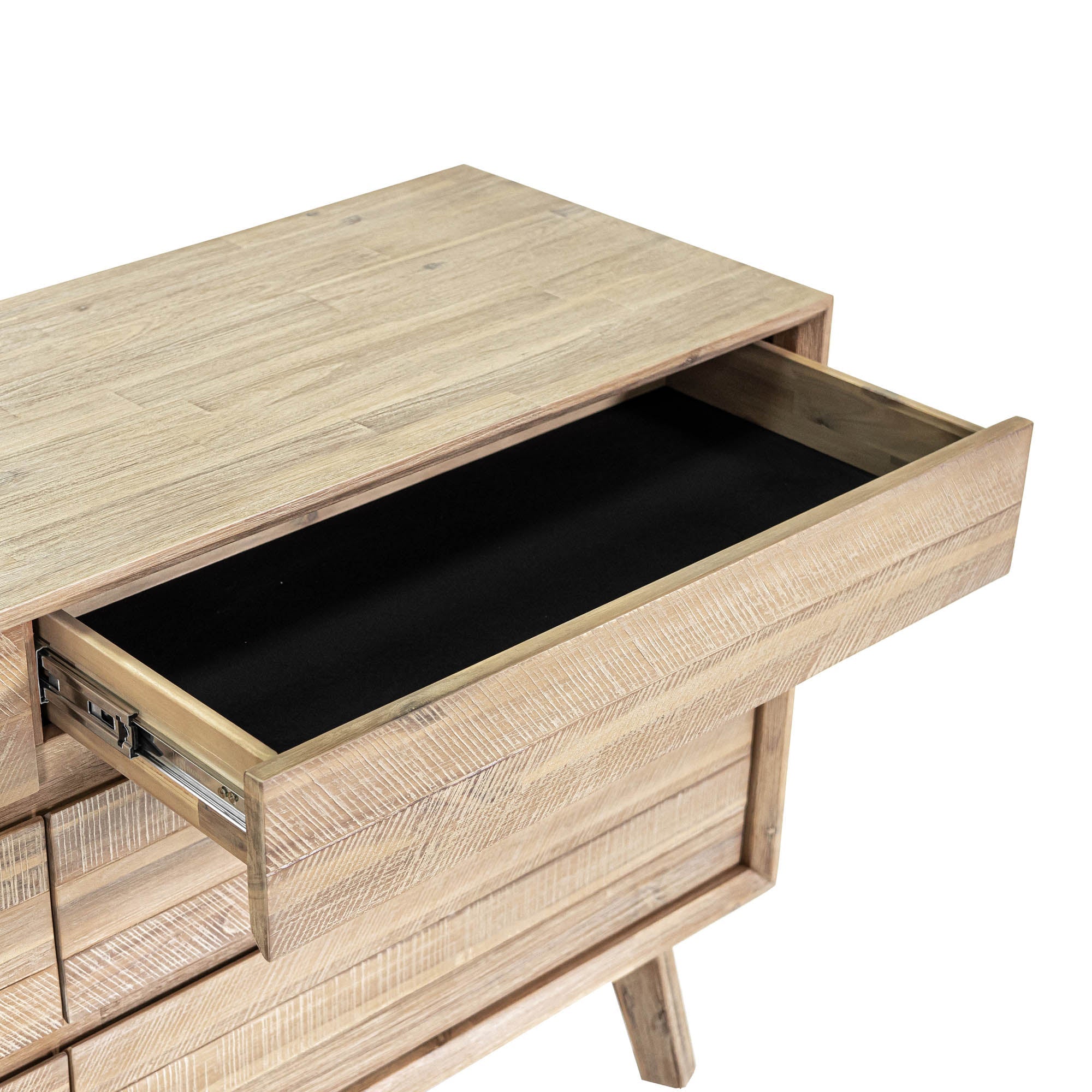 Gia 6 Drawer Dresser - Light Driftwood - Central Designs