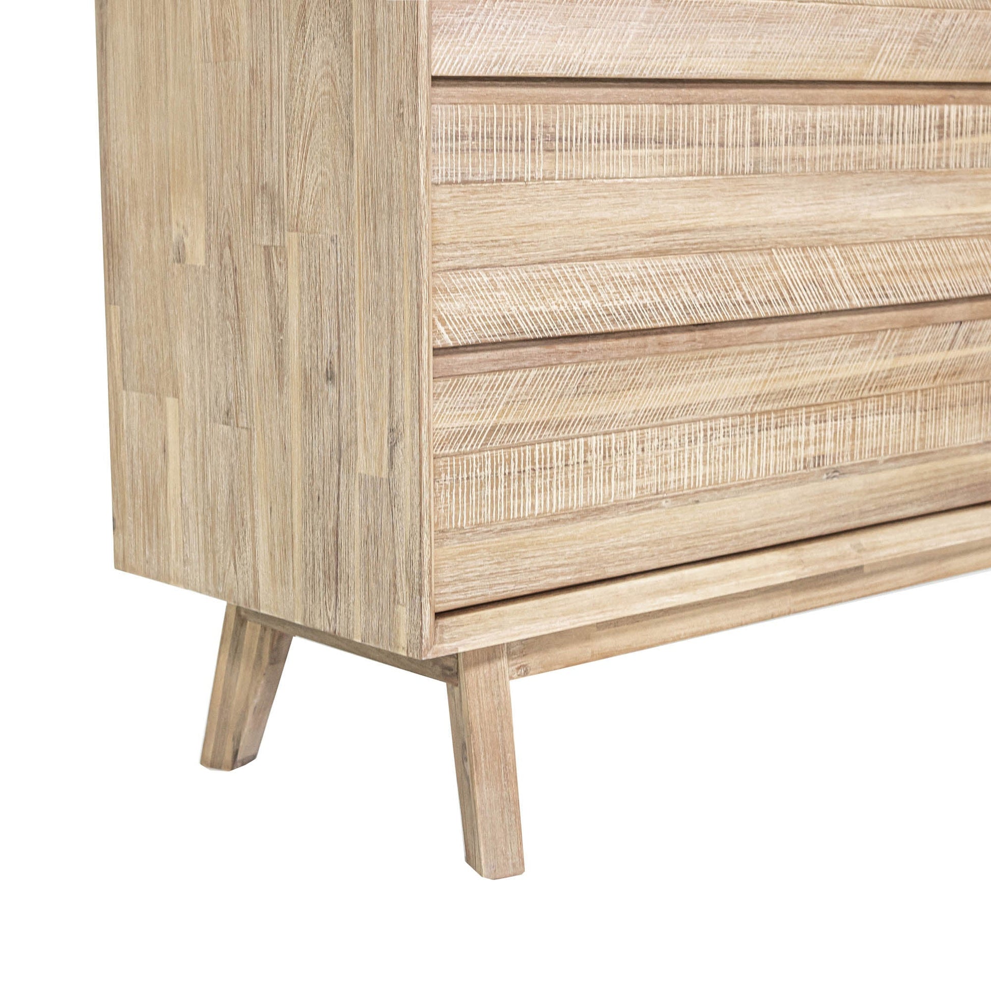 Gia 6 Drawer Dresser - Light Driftwood - Central Designs