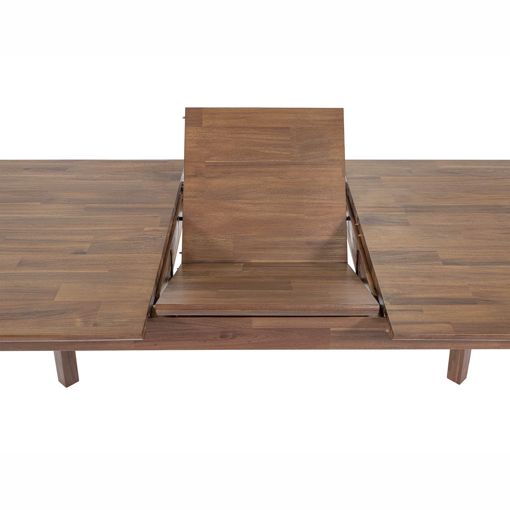 Gia Small Extension Dining Table w/ Butterfly System 55/71” - Warm Pecan - Central Designs