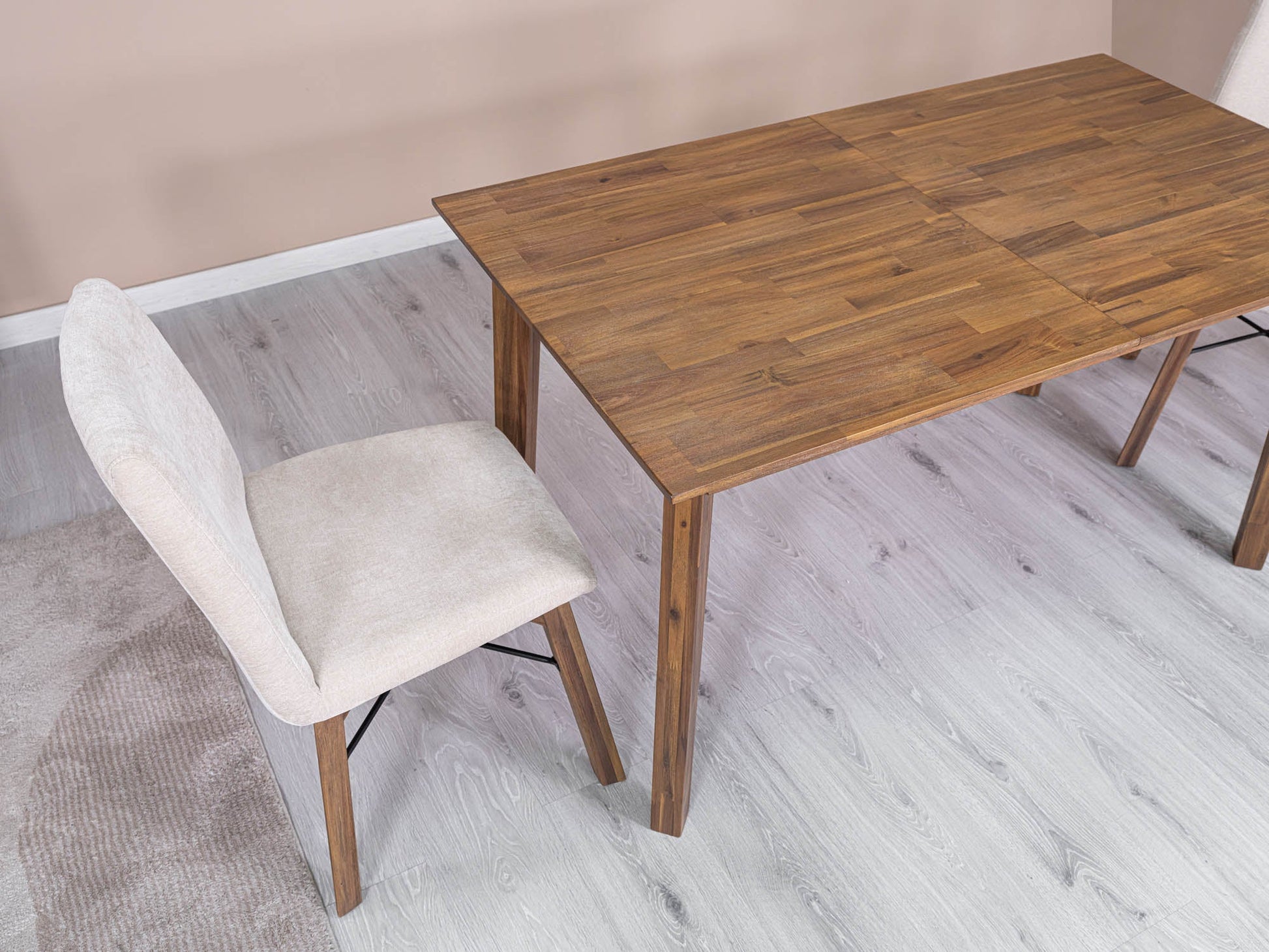 Gia Small Extension Dining Table w/ Butterfly System 55/71” - Warm Pecan - Central Designs