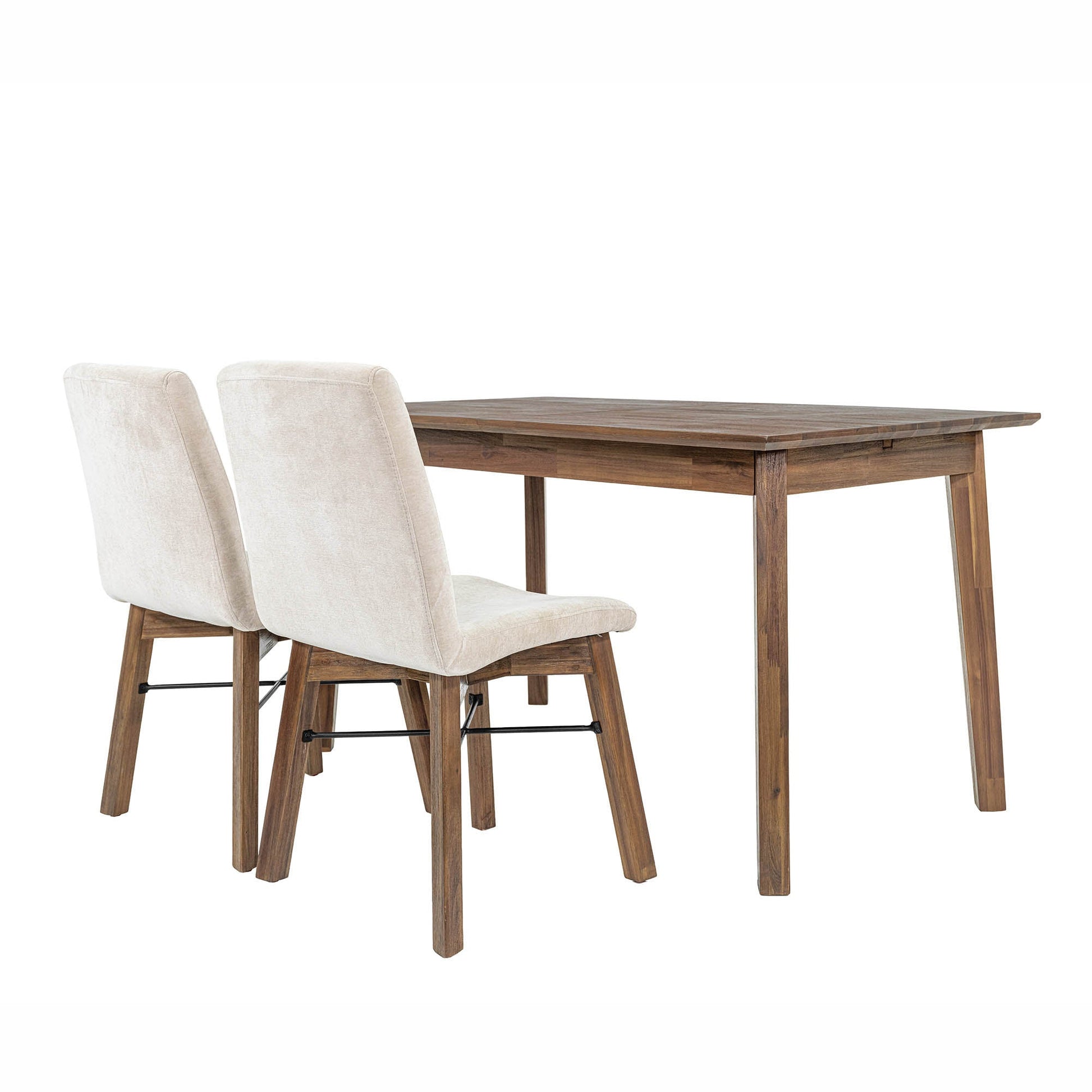 Gia Small Extension Dining Table w/ Butterfly System 55/71” - Warm Pecan - Central Designs