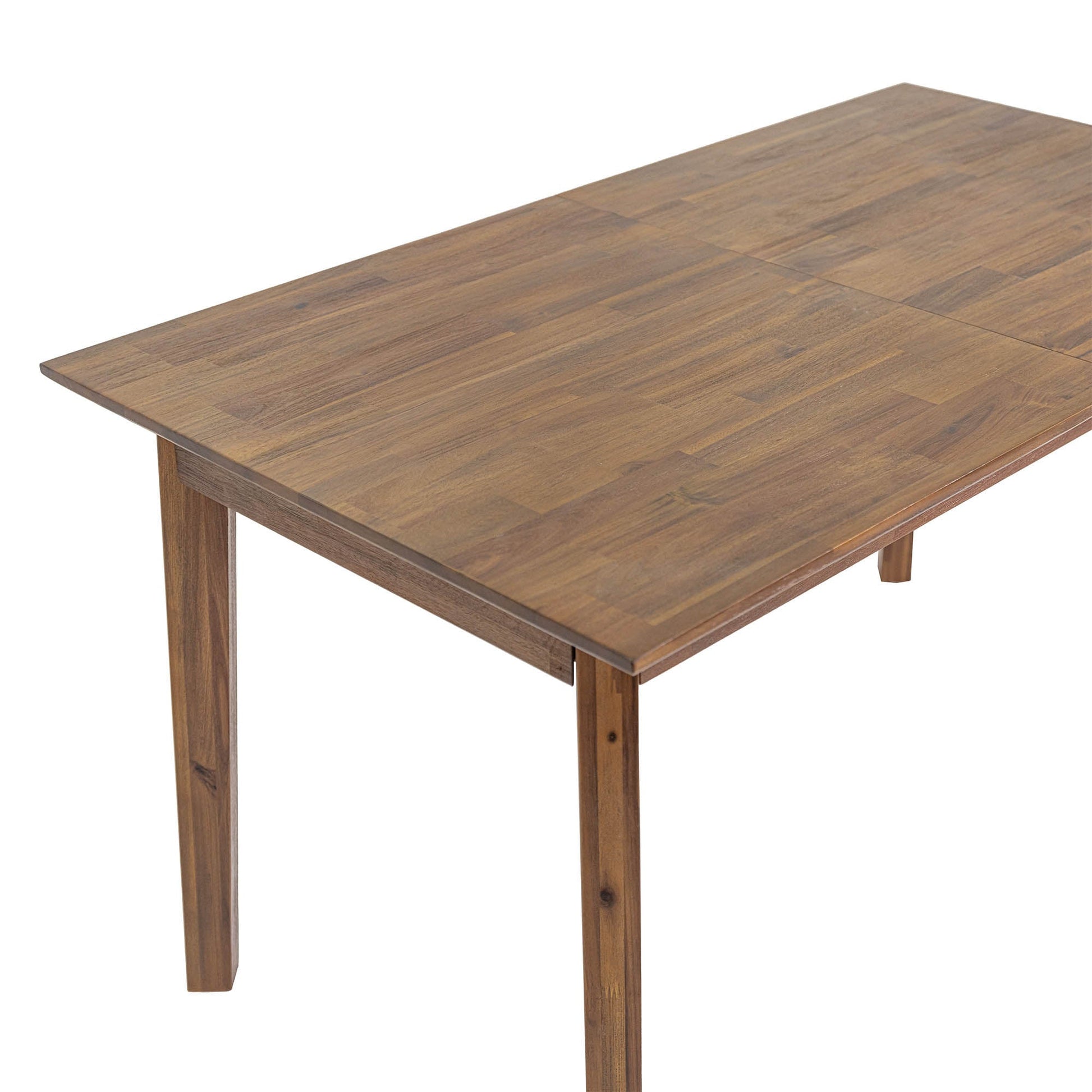 Gia Small Extension Dining Table w/ Butterfly System 55/71” - Warm Pecan - Central Designs