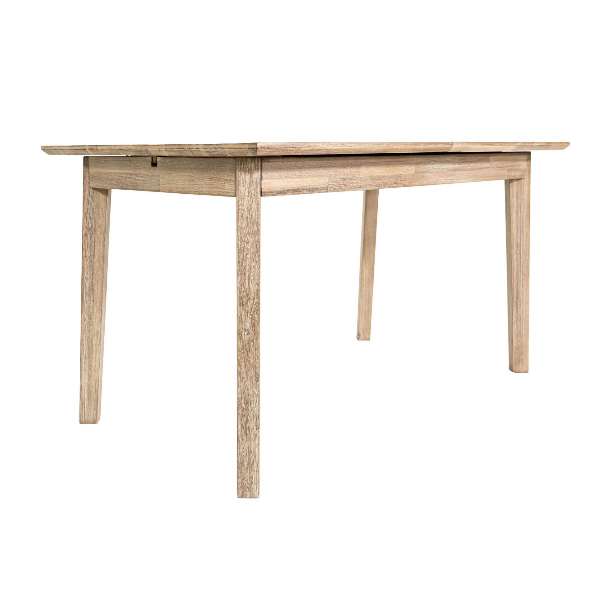 Gia Small Extension Dining Table w/ Butterfly System 55/71” - Light Driftwood - Central Designs