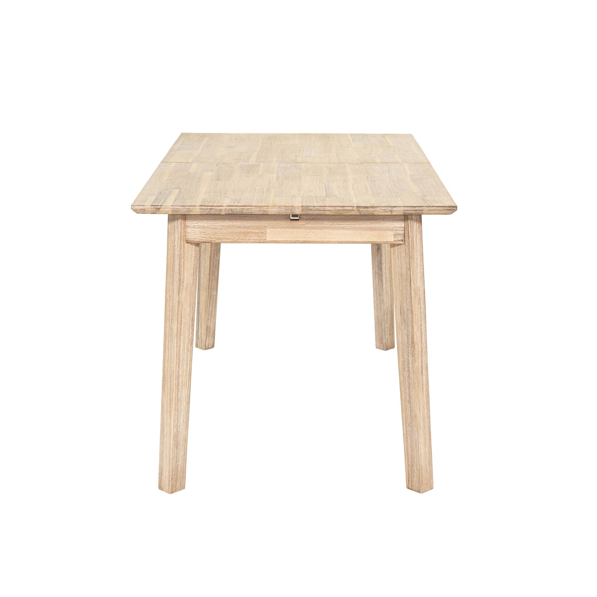 Gia Small Extension Dining Table w/ Butterfly System 55/71” - Light Driftwood - Central Designs