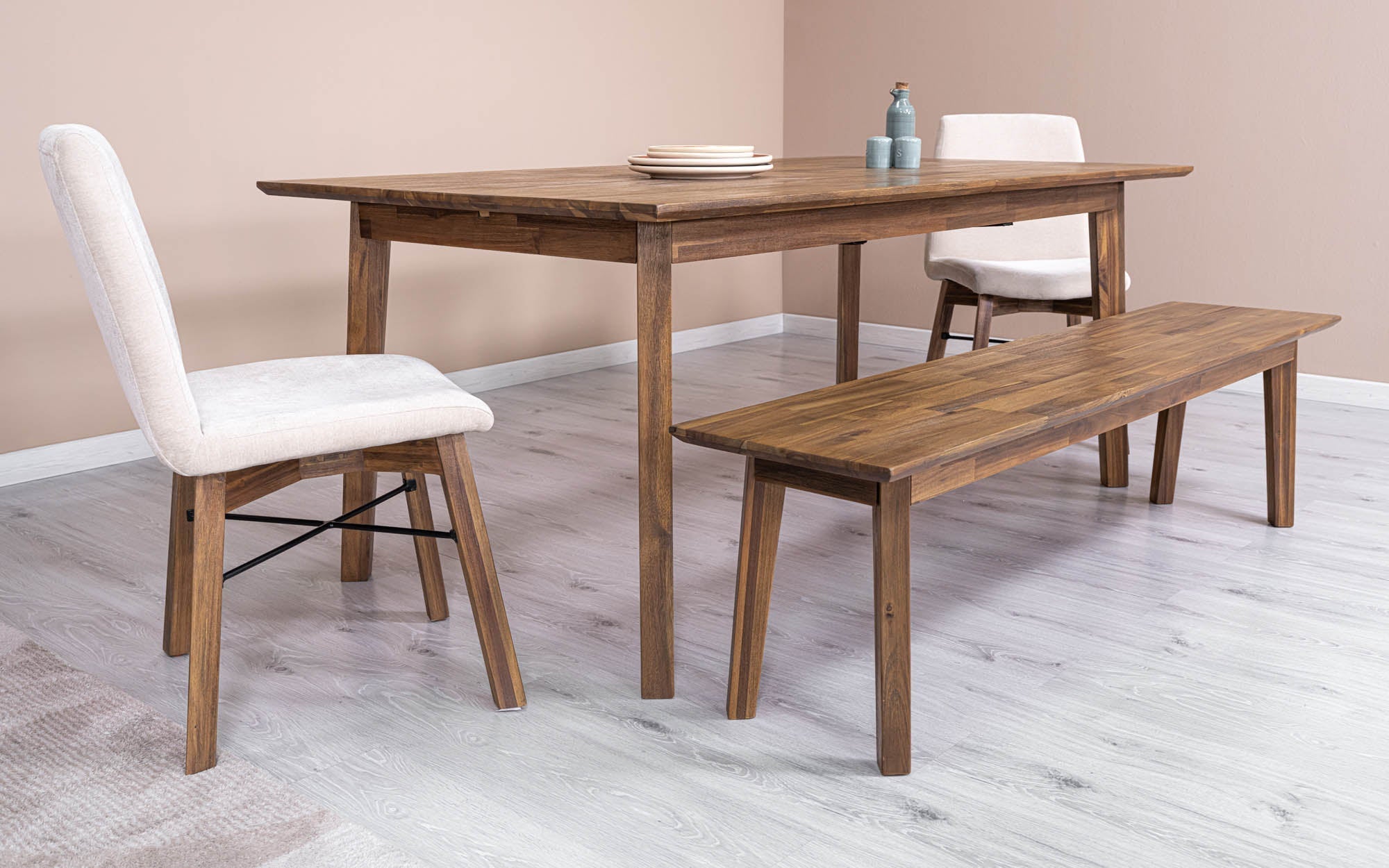 Gia Extension Dining Table 71/102" - Warm Pecan - Central Designs