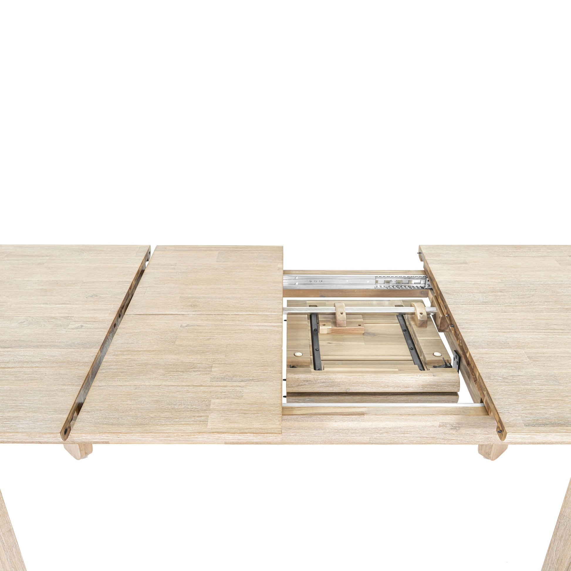 Gia Extension Dining Table 71/102" - Light Driftwood - Central Designs