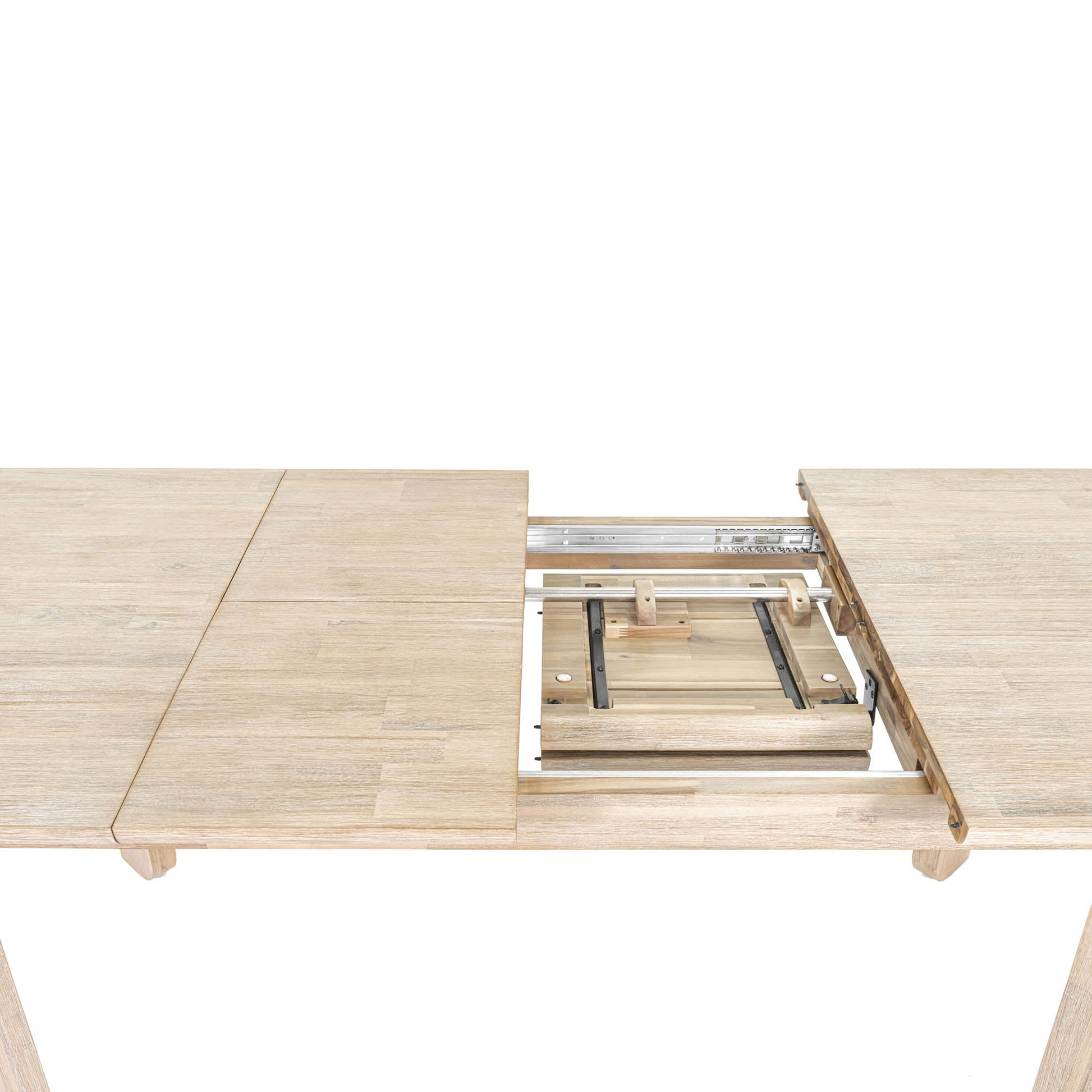 Gia Extension Dining Table 71/102" - Light Driftwood - Central Designs