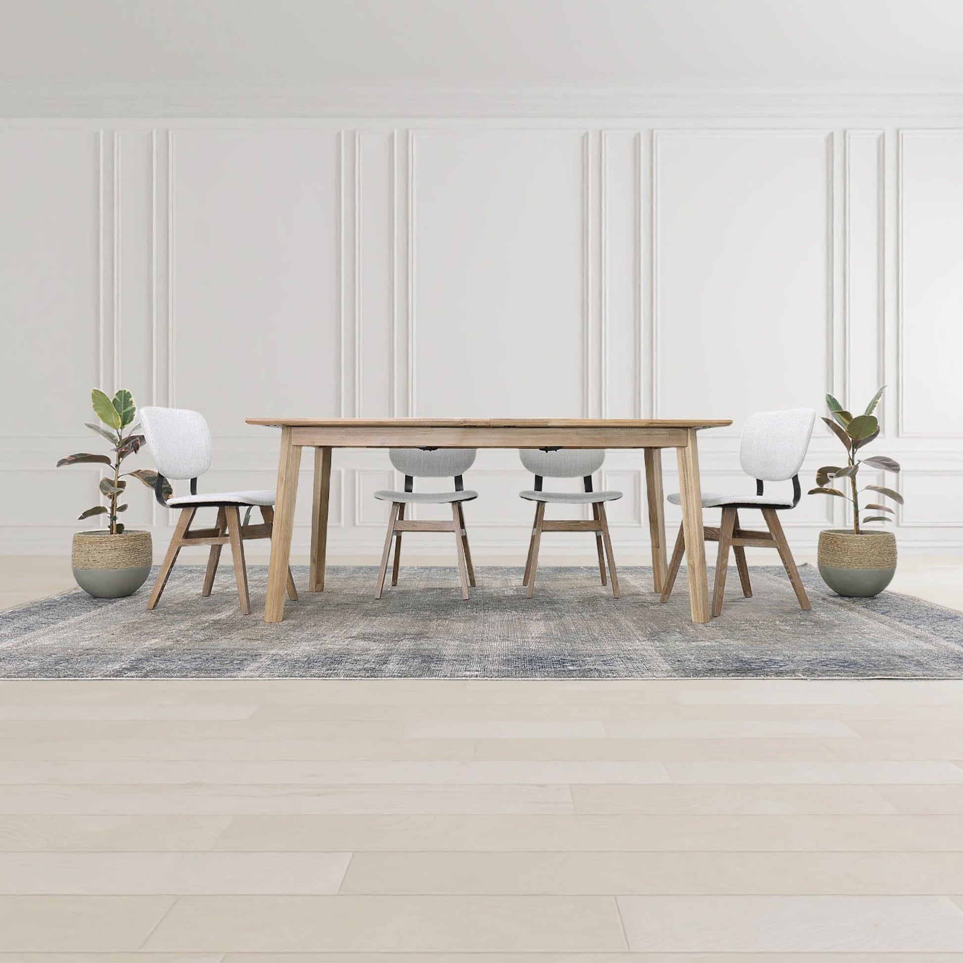 Gia Extension Dining Table 71/102" - Light Driftwood - Central Designs