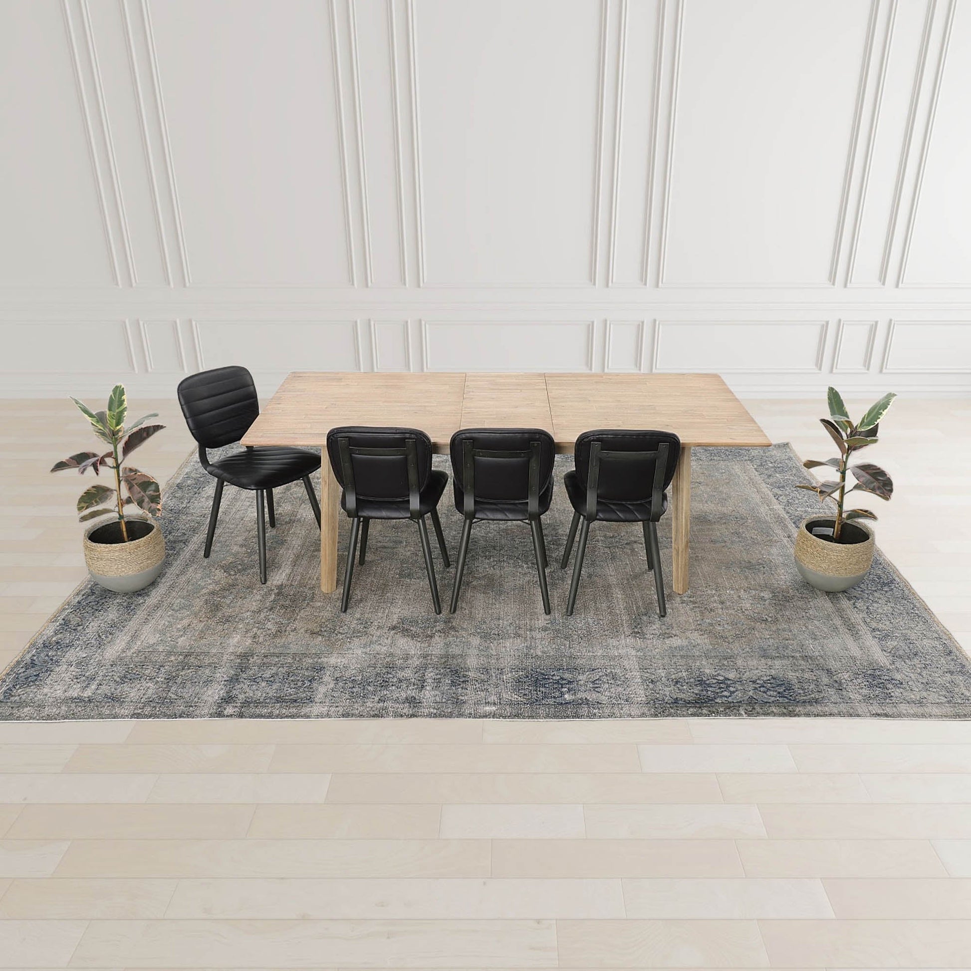 Gia Extension Dining Table 71/102" - Light Driftwood - Central Designs