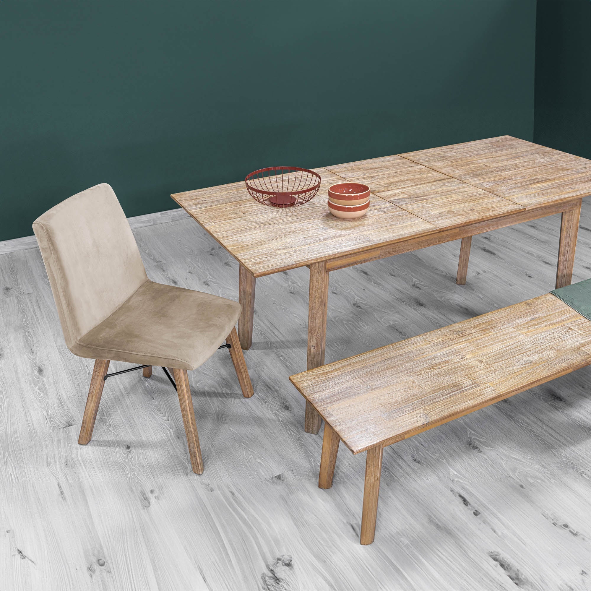 Gia Bench - Light Driftwood - Central Designs