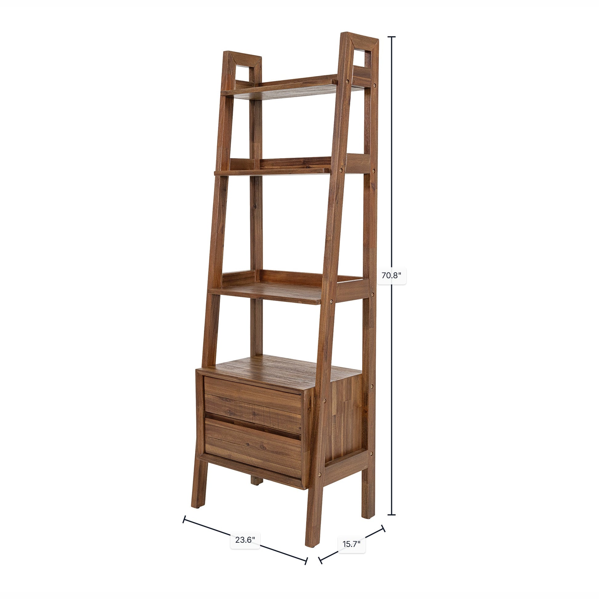 Gia Modular Bookcase - Warm Pecan - Central Designs