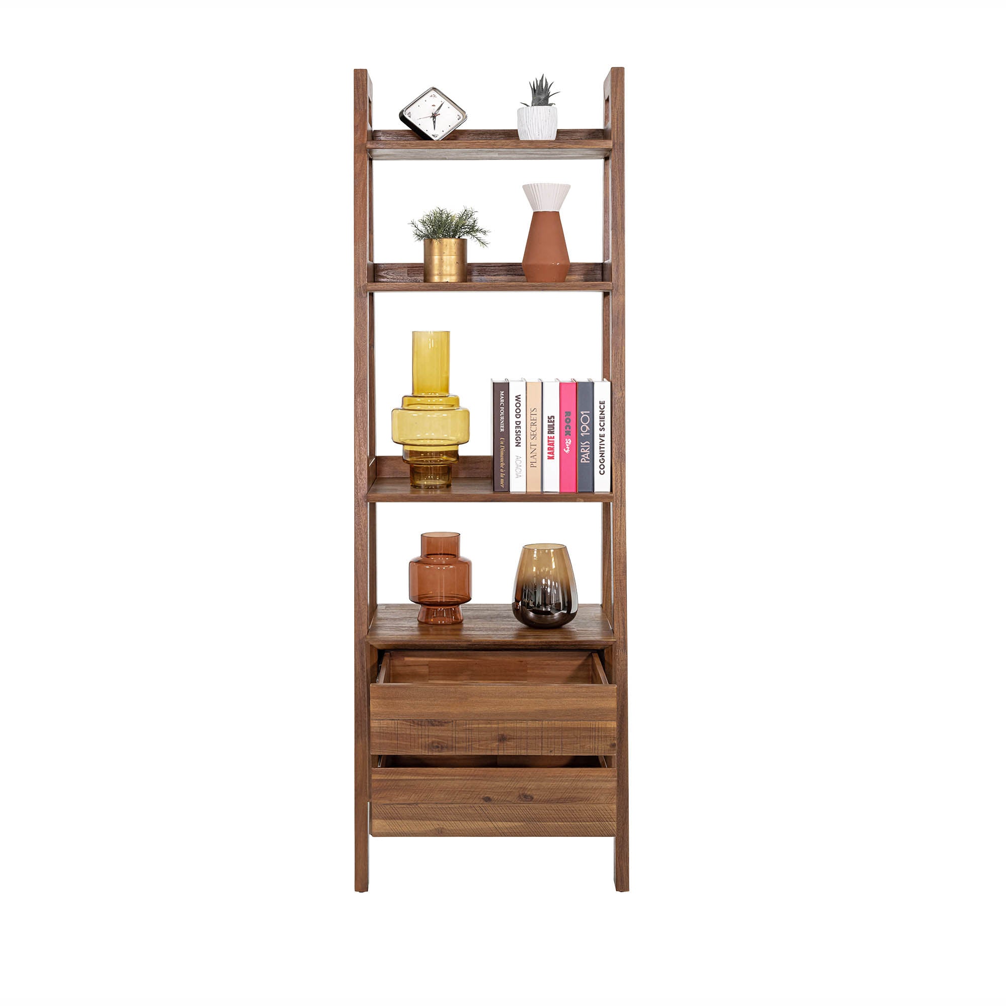 Gia Modular Bookcase - Warm Pecan - Central Designs