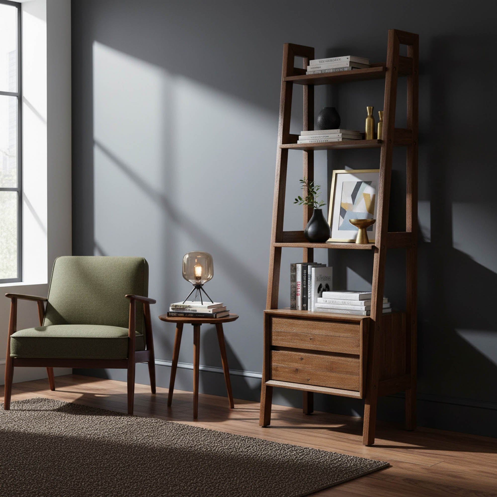 Gia Modular Bookcase - Warm Pecan - Central Designs