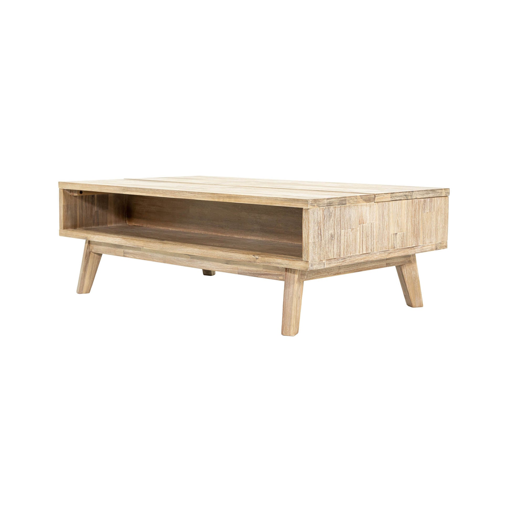 Gia Coffee Table w/ Lift Top - Light Driftwood - Central Designs