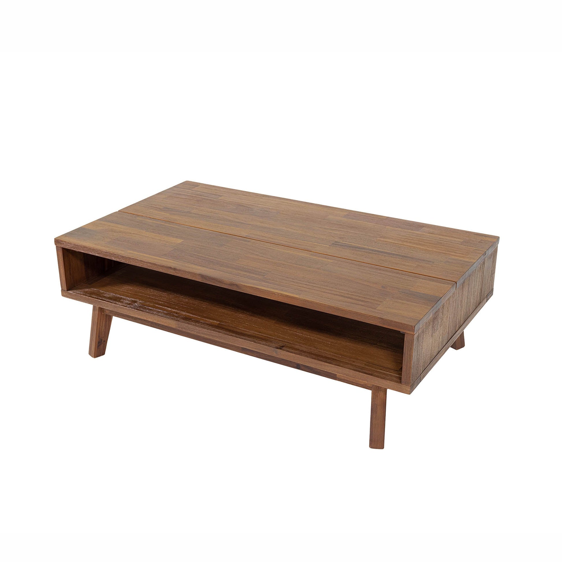Gia Coffee Table w/ Lift Top - Warm Pecan - Central Designs