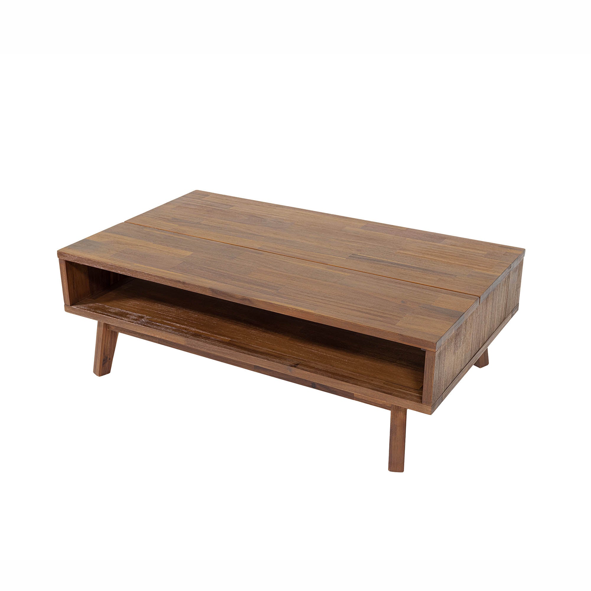Gia Coffee Table w/ Lift Top - Warm Pecan - Central Designs
