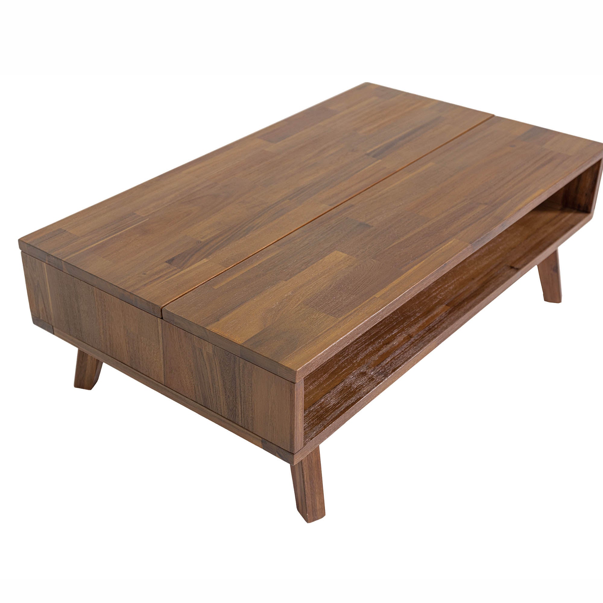 Gia Coffee Table w/ Lift Top - Warm Pecan - Central Designs